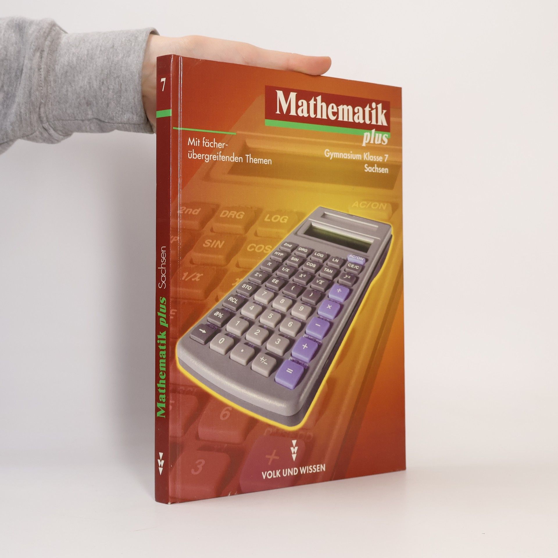 Mathematik plus 7. Gymnasium. Lehrbuch. Sachsen. Euro.