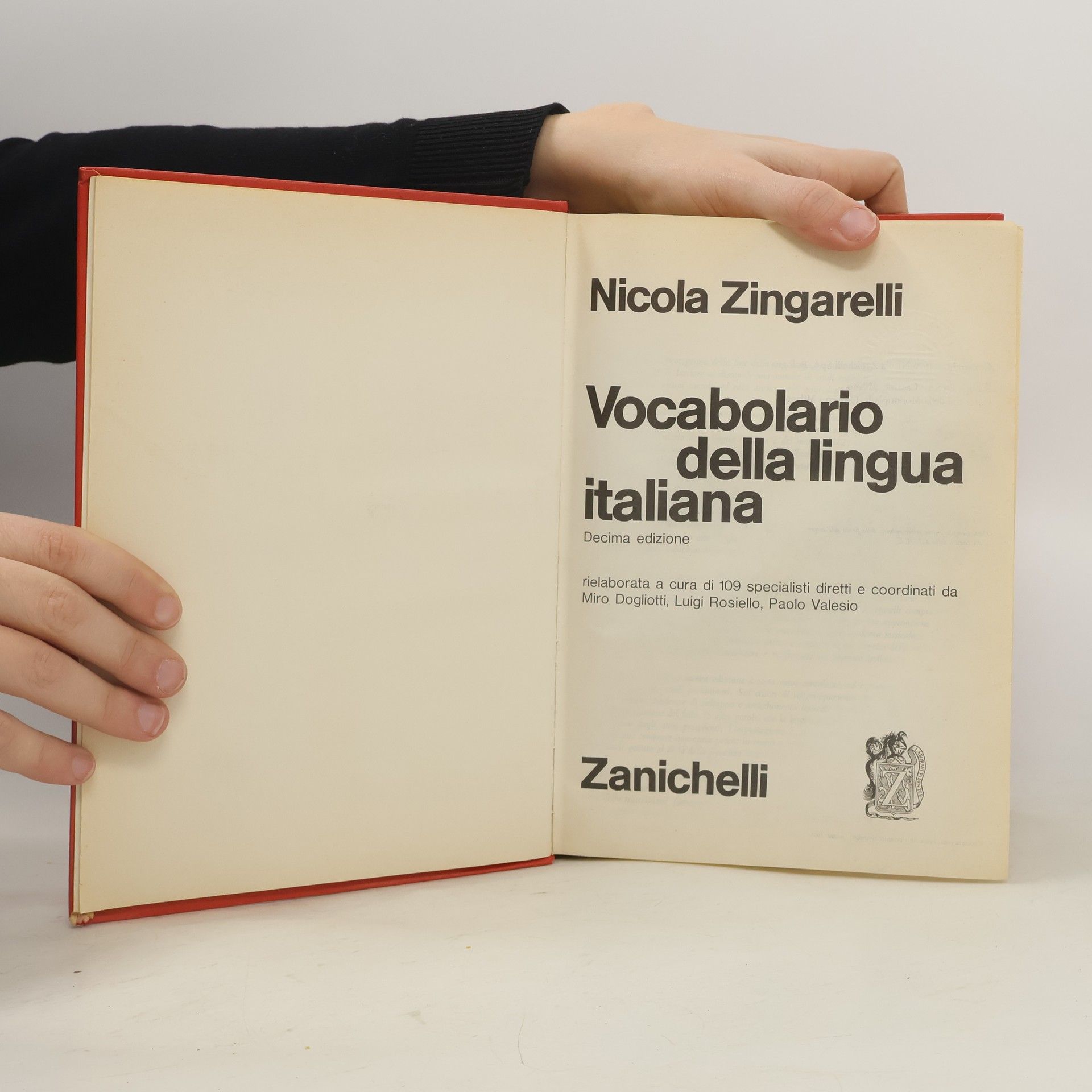 Nicola Zingarelli Vocabolario della lingua italiana