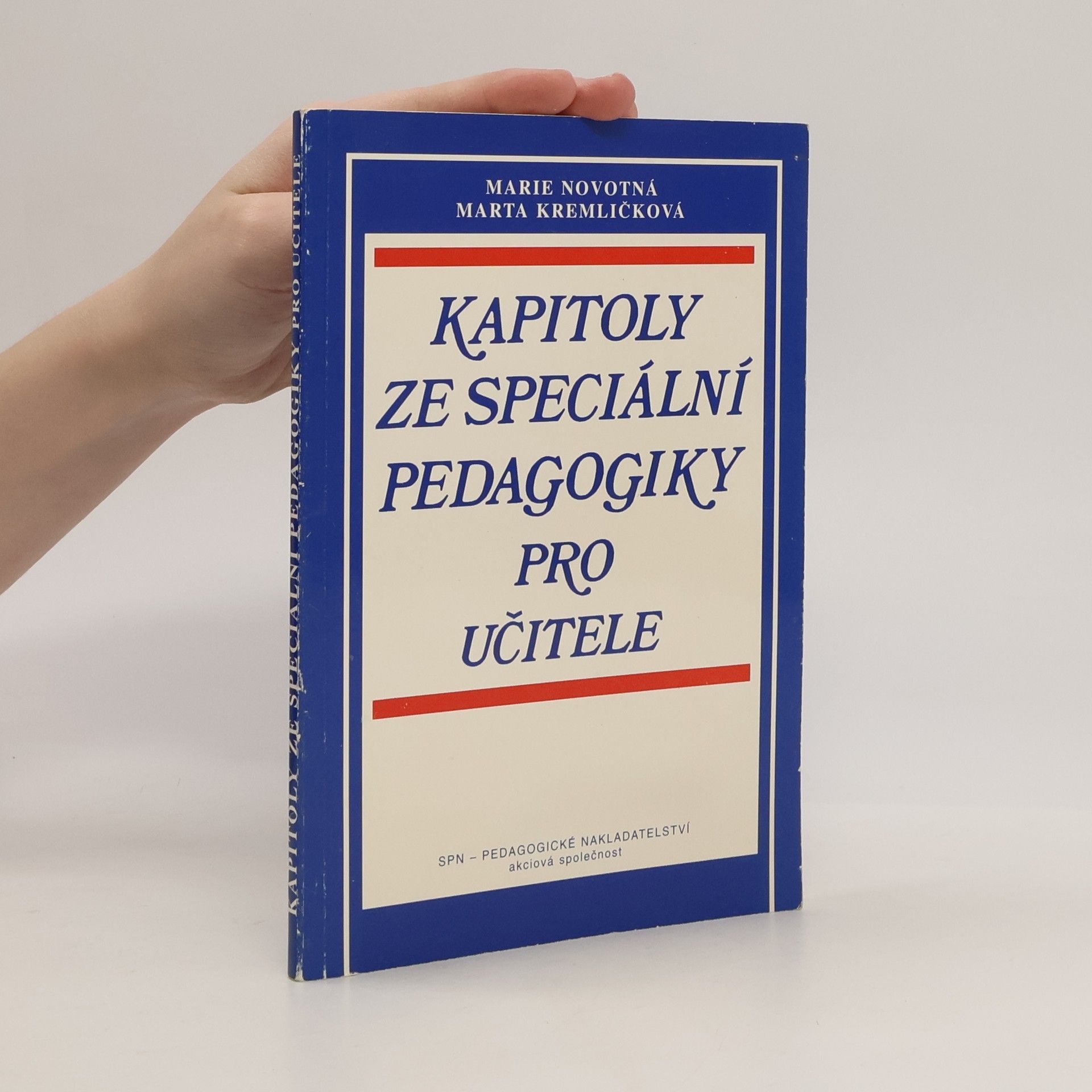 Marta Kremličková Kapitoly ze speciální pedagogiky pro učitele