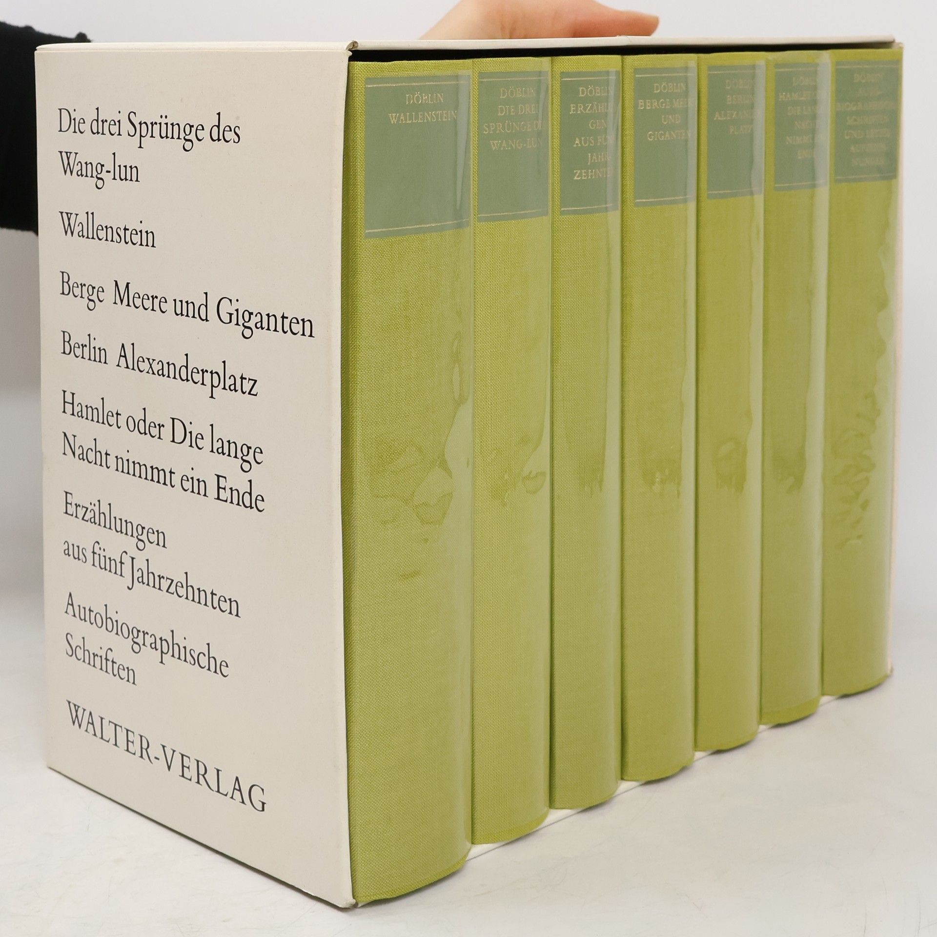 Alfred Döblin Die drei Sprünge des Wang-lun. Wallenstein. Berge Meere und Giganten. Berlin Alexanderplatz. Hamlet oder Die lange Nacht nimmt ein Ende. Erzählungen aus fünf Jahrzehnten. Autobiographische Schriften