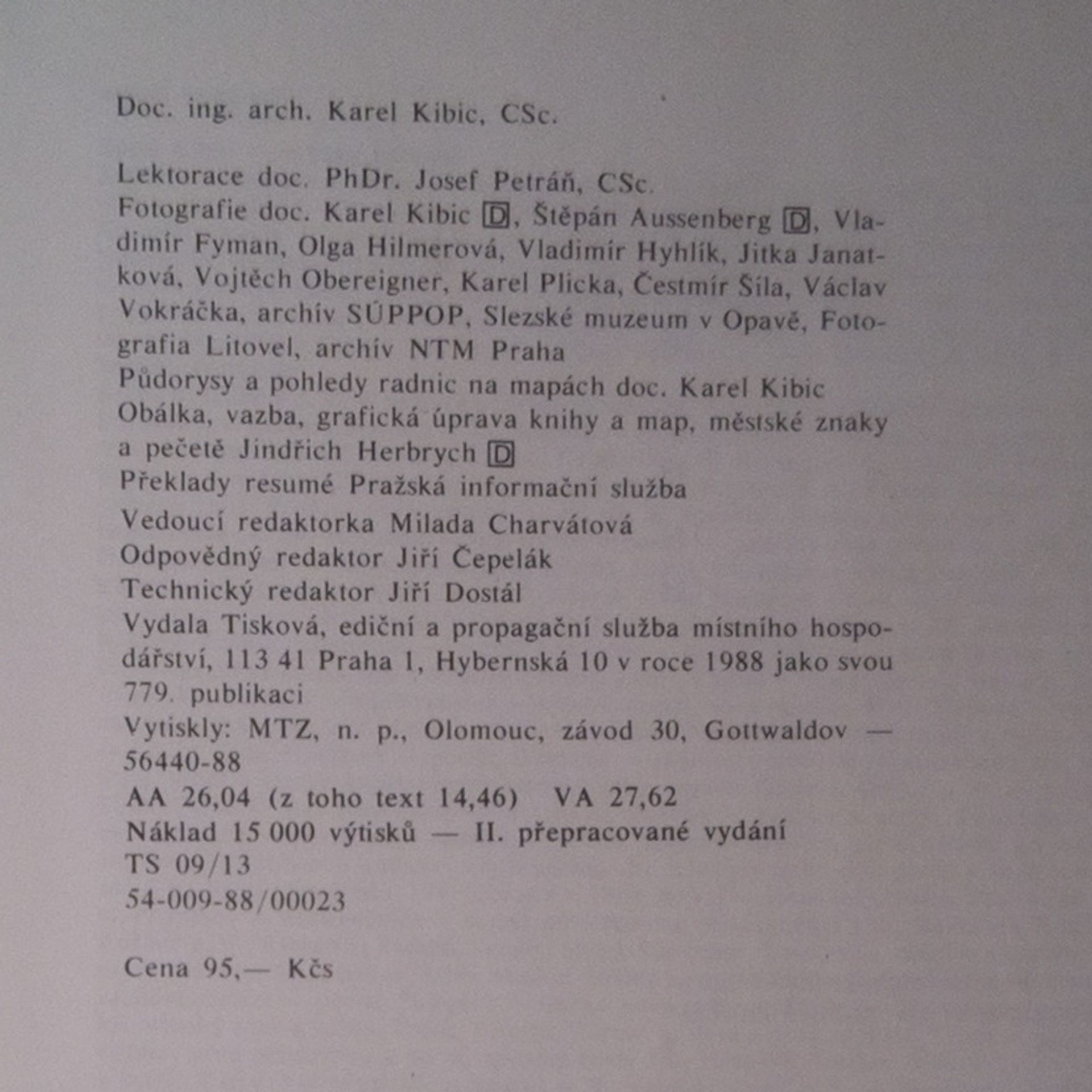 Karel Kibic Historické radnice