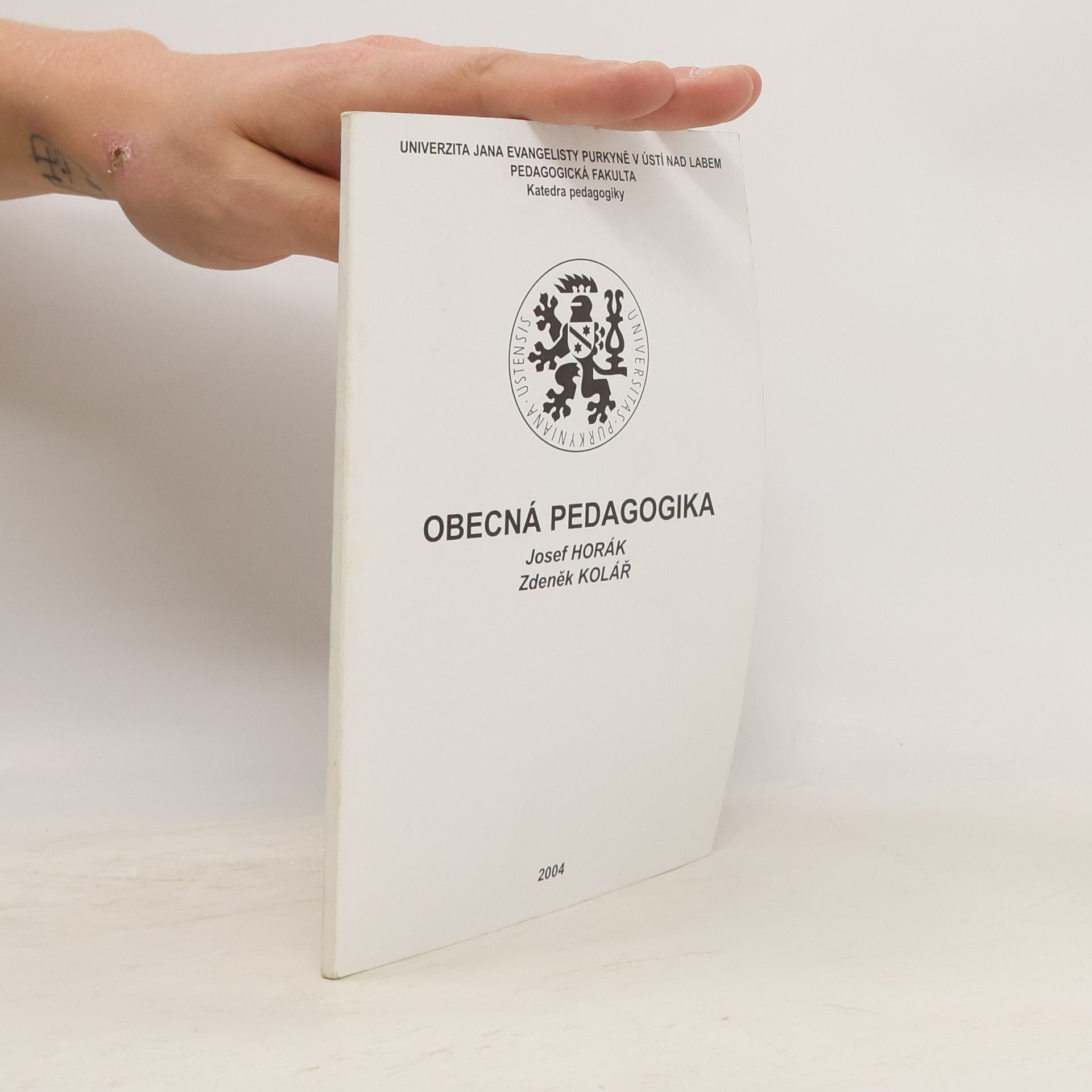 Josef Horák Obecná pedagogika