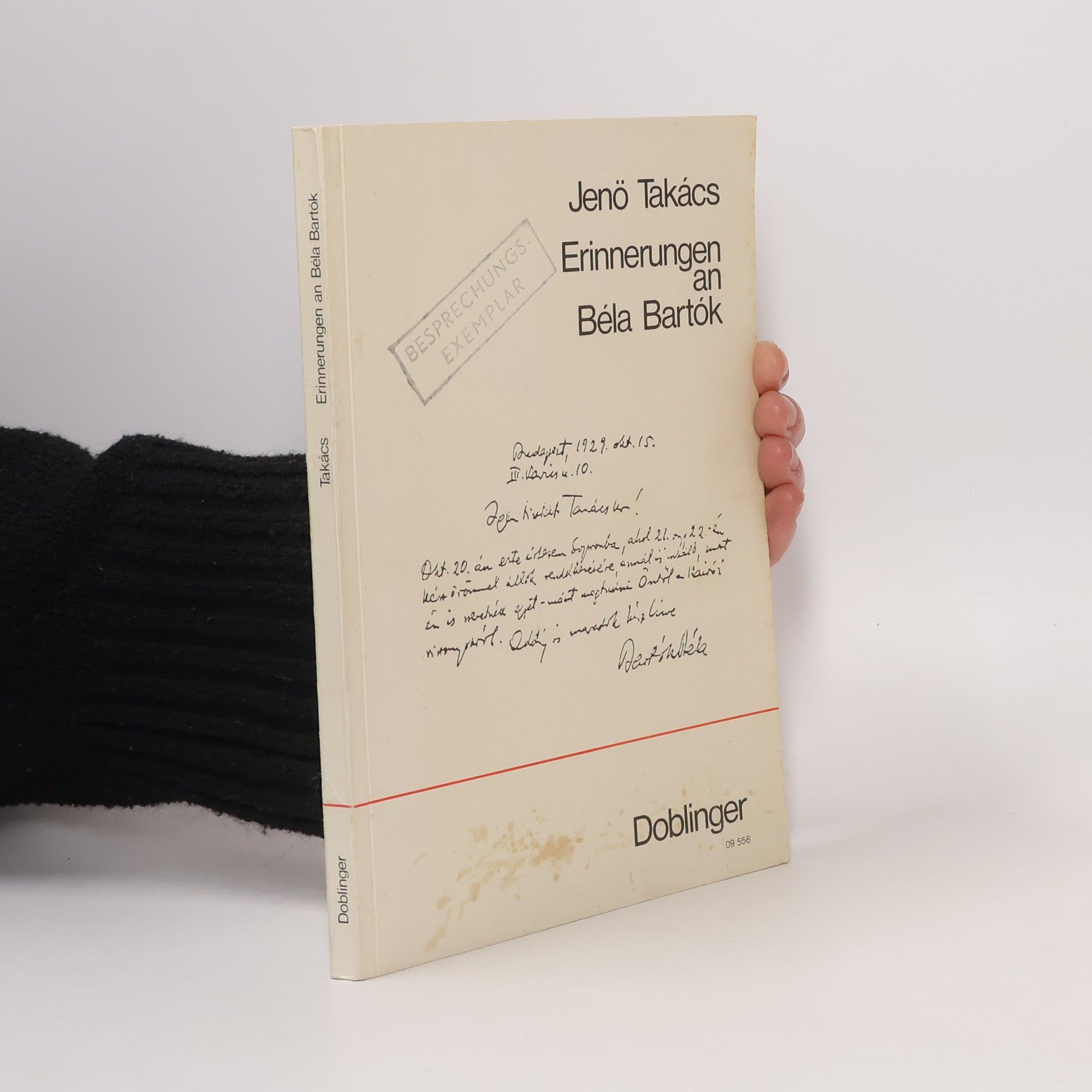 Jenő Takács Erinnerungen an Béla Bartók