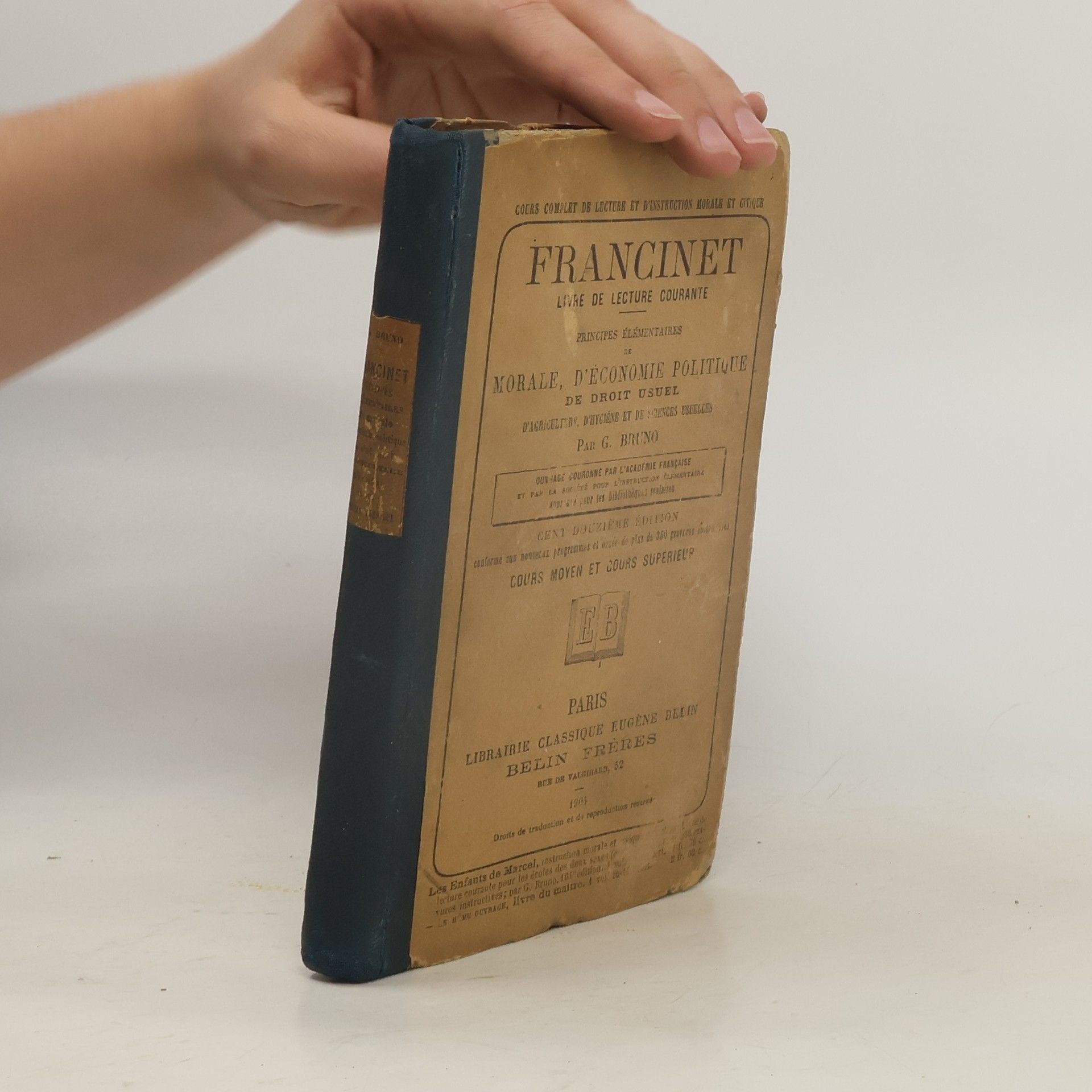 G. Bruno Francinet. Livre de Lecture Courante