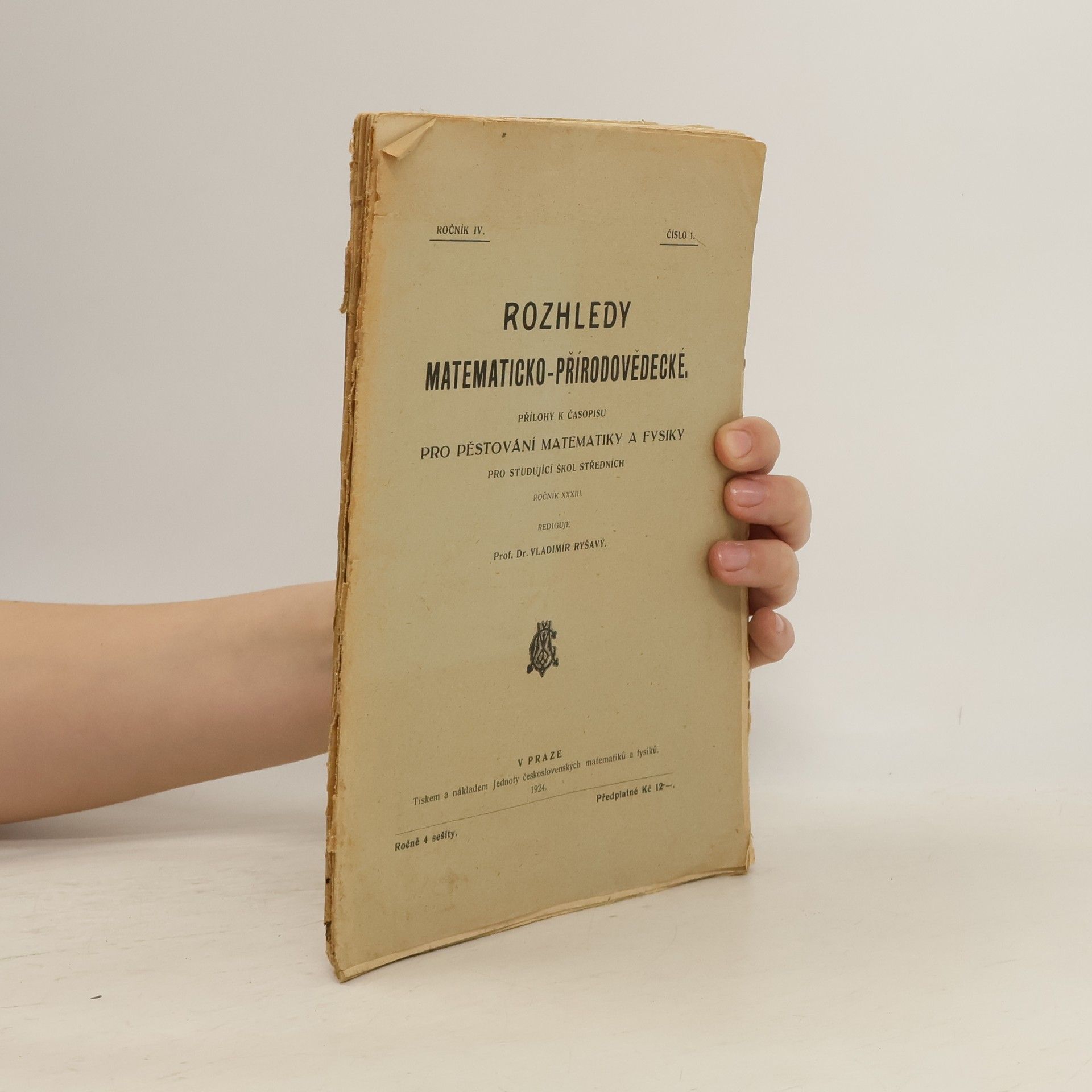Rozhledy matematicko-přírodovědecké 1