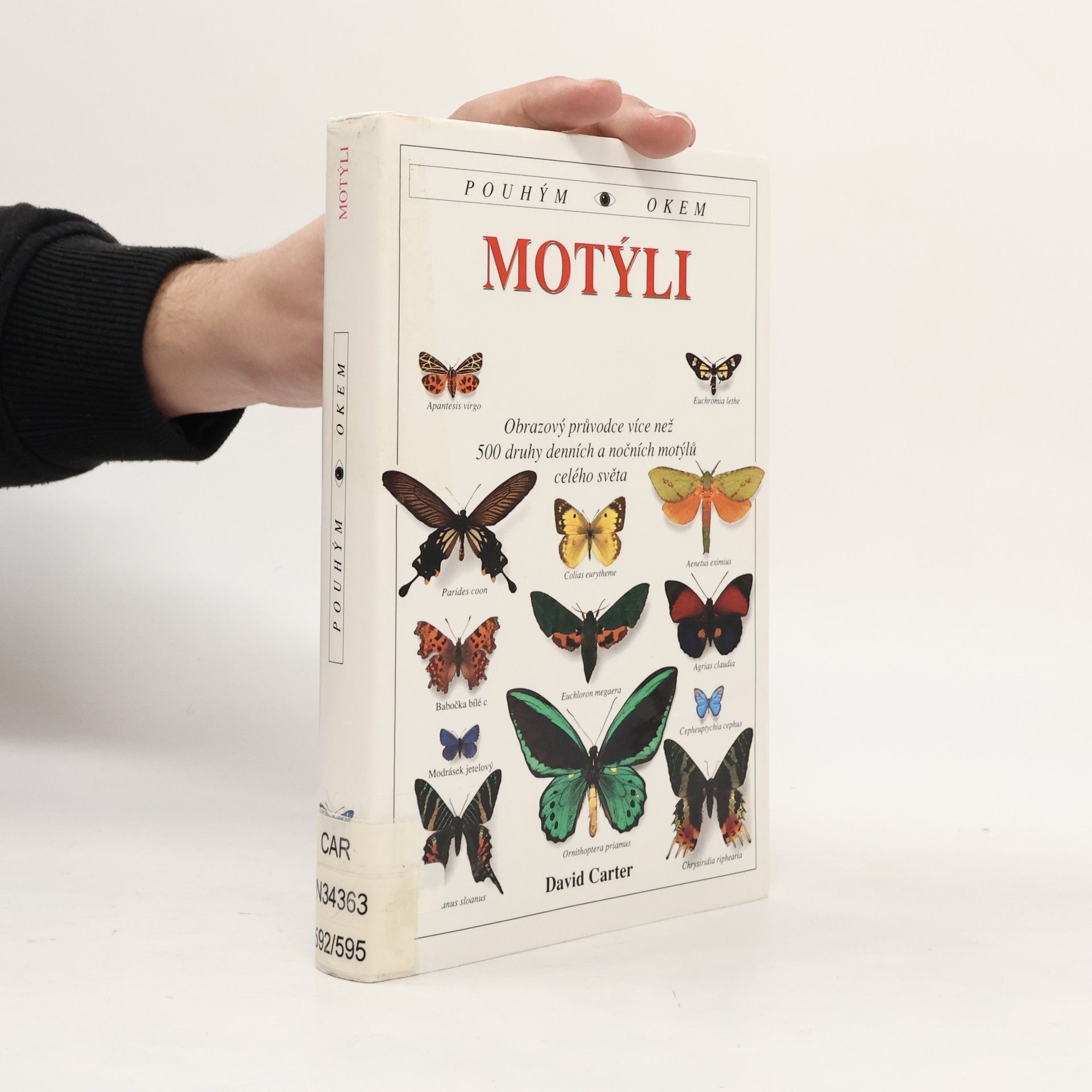 David J. David James Carter Motýli : obrazový průvodce více než 500 druhy denních a nočních motýlů celého světa