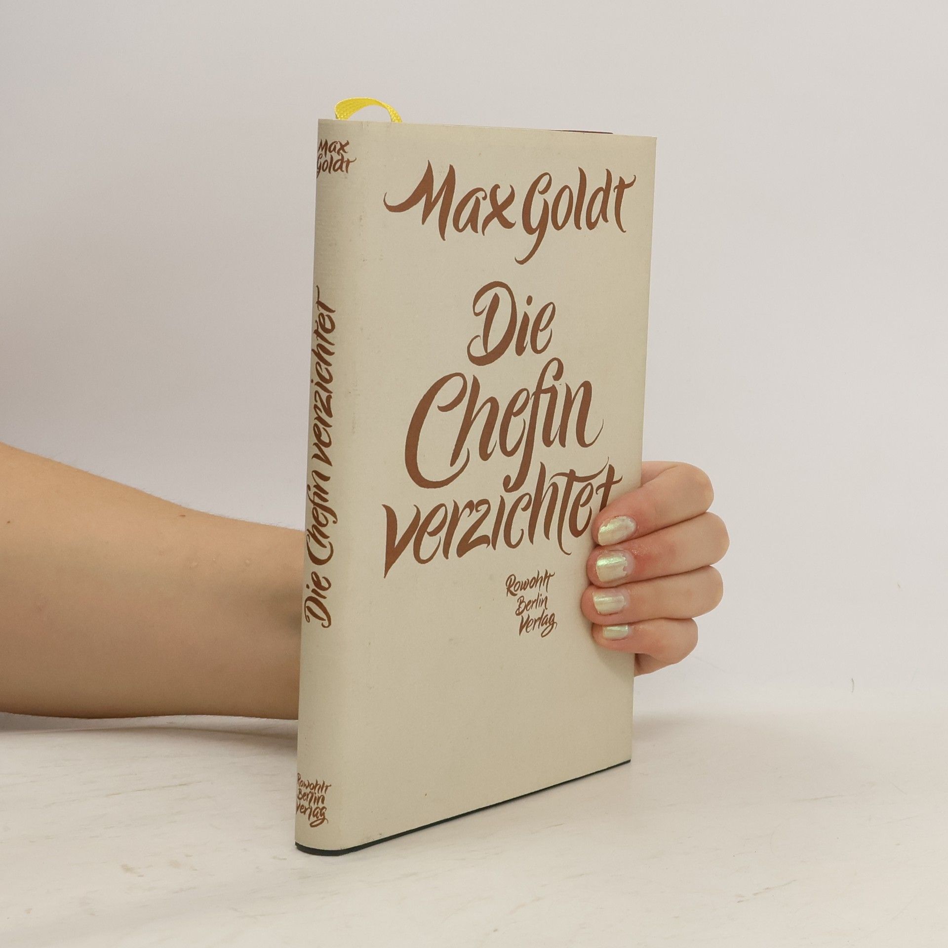 Max Goldt Die Chefin verzichtet