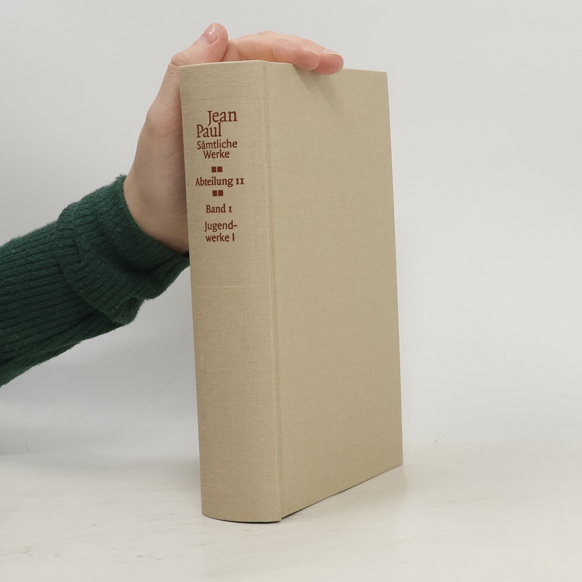 Jean Paul Sämtliche Werke. Abteilung II. Band 1. Jugendwerke I