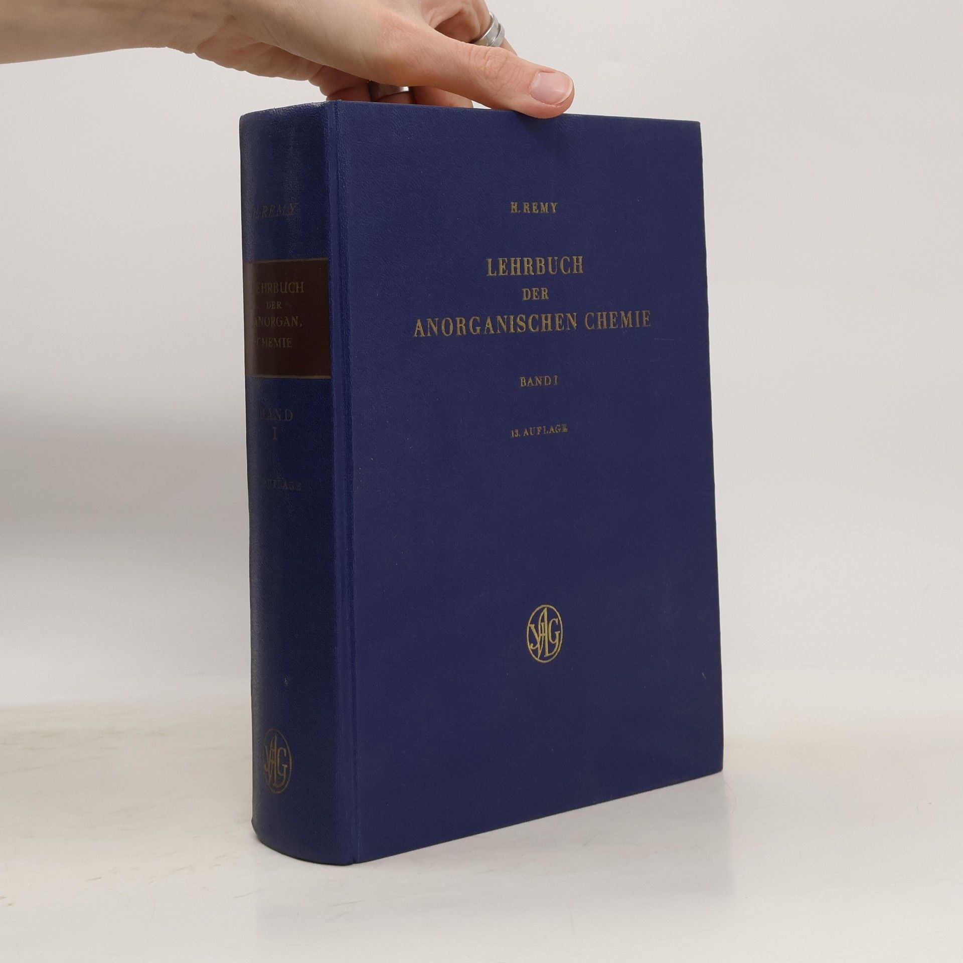 H. Remy Lehrbuch der Anorganischen Chemie. Band 1