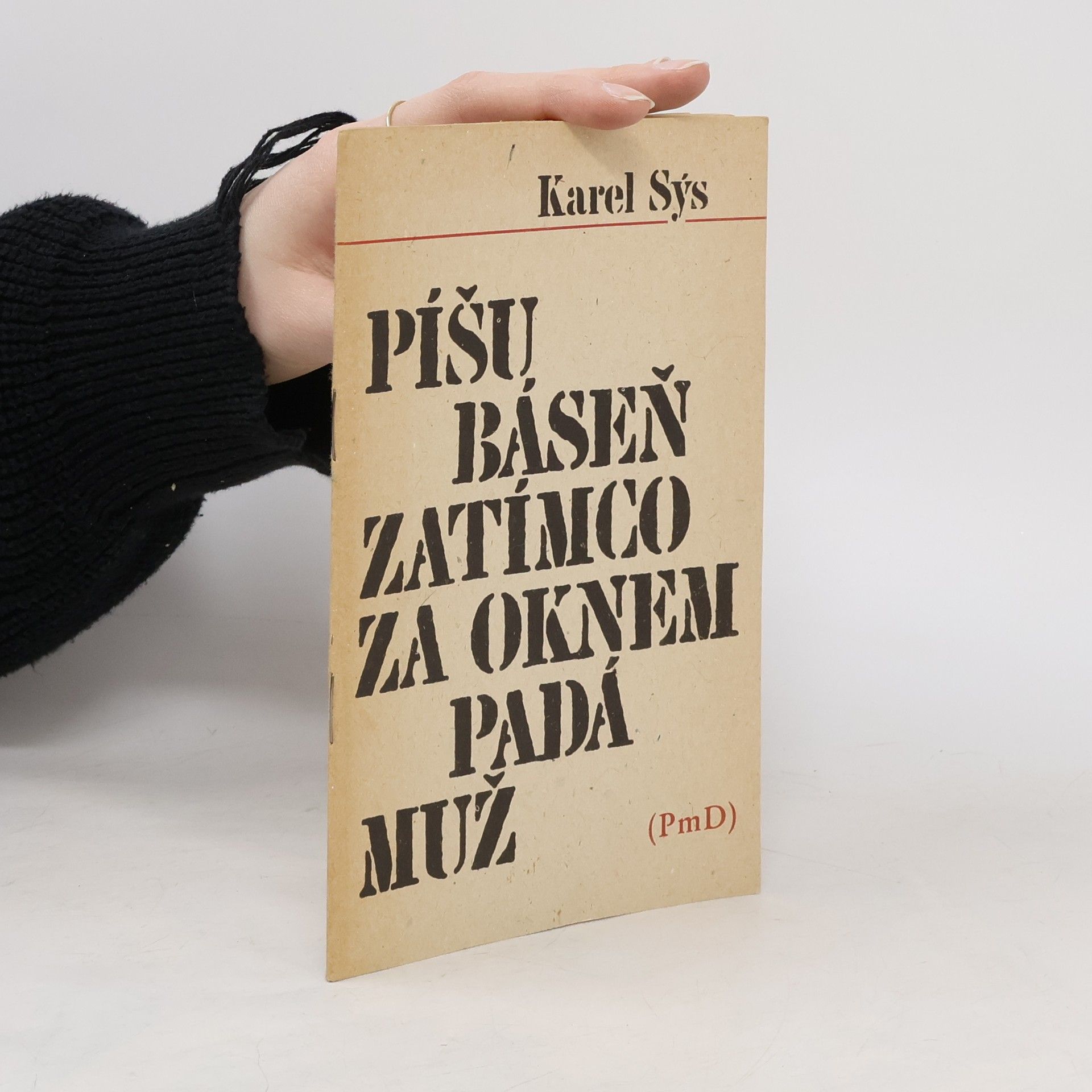 Karel Sýs Píšu báseň zatímco za oknem padá muž