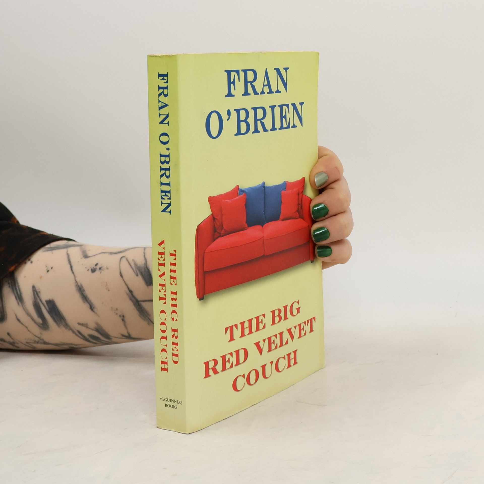 Fran O'Brien Big Red Velvet Couch