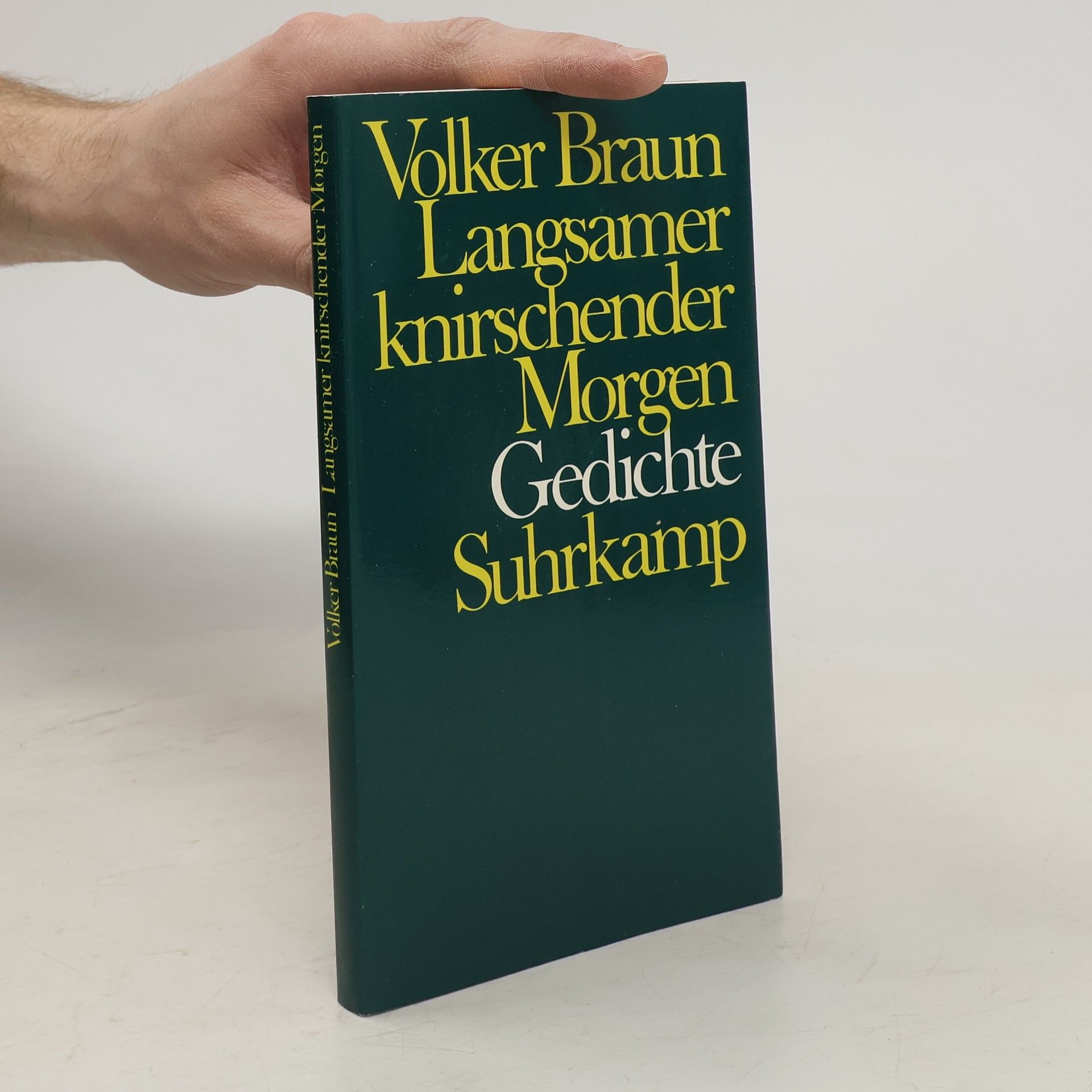 Volker Braun Langsam knirschender Morgen