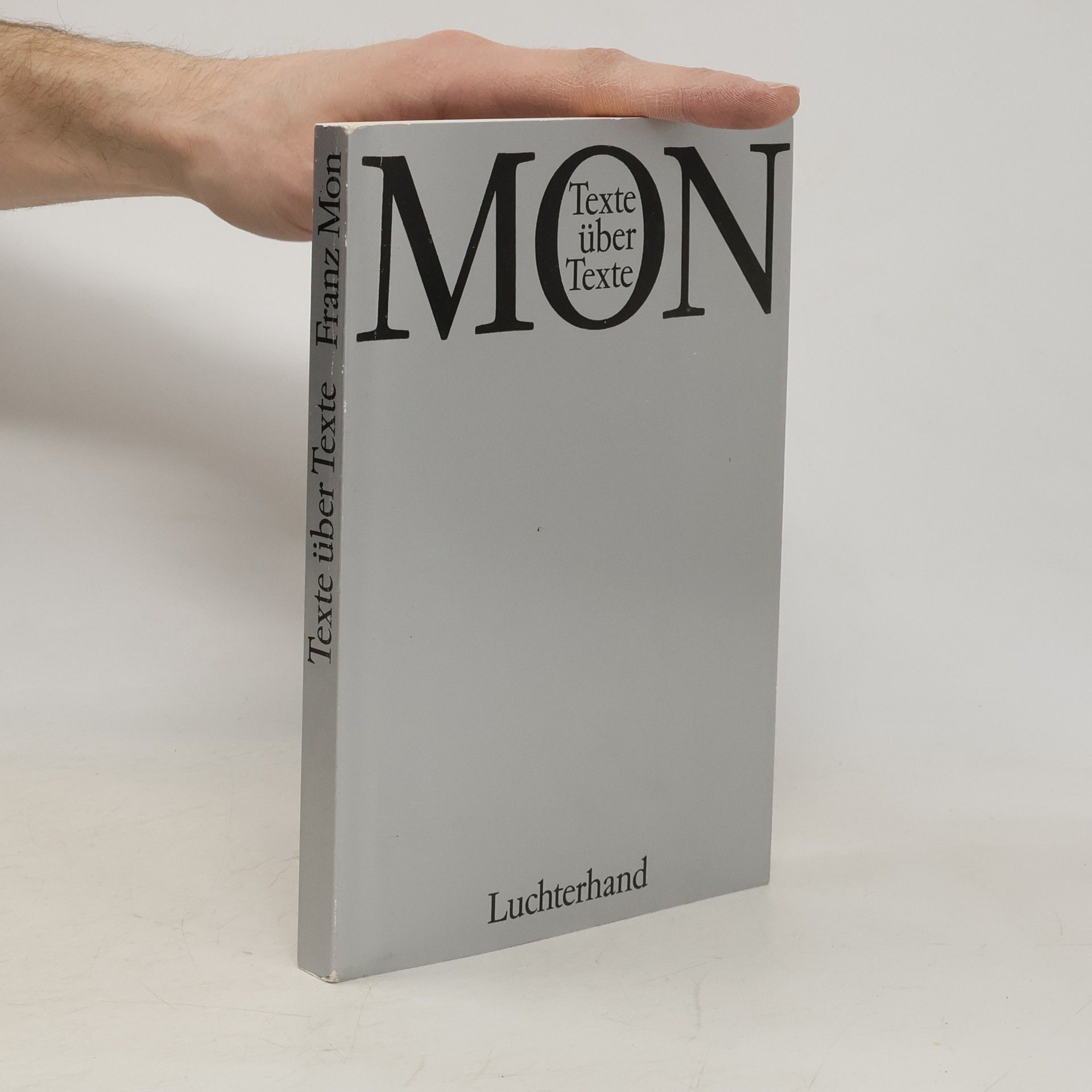 Franz Mon Texte über Texte