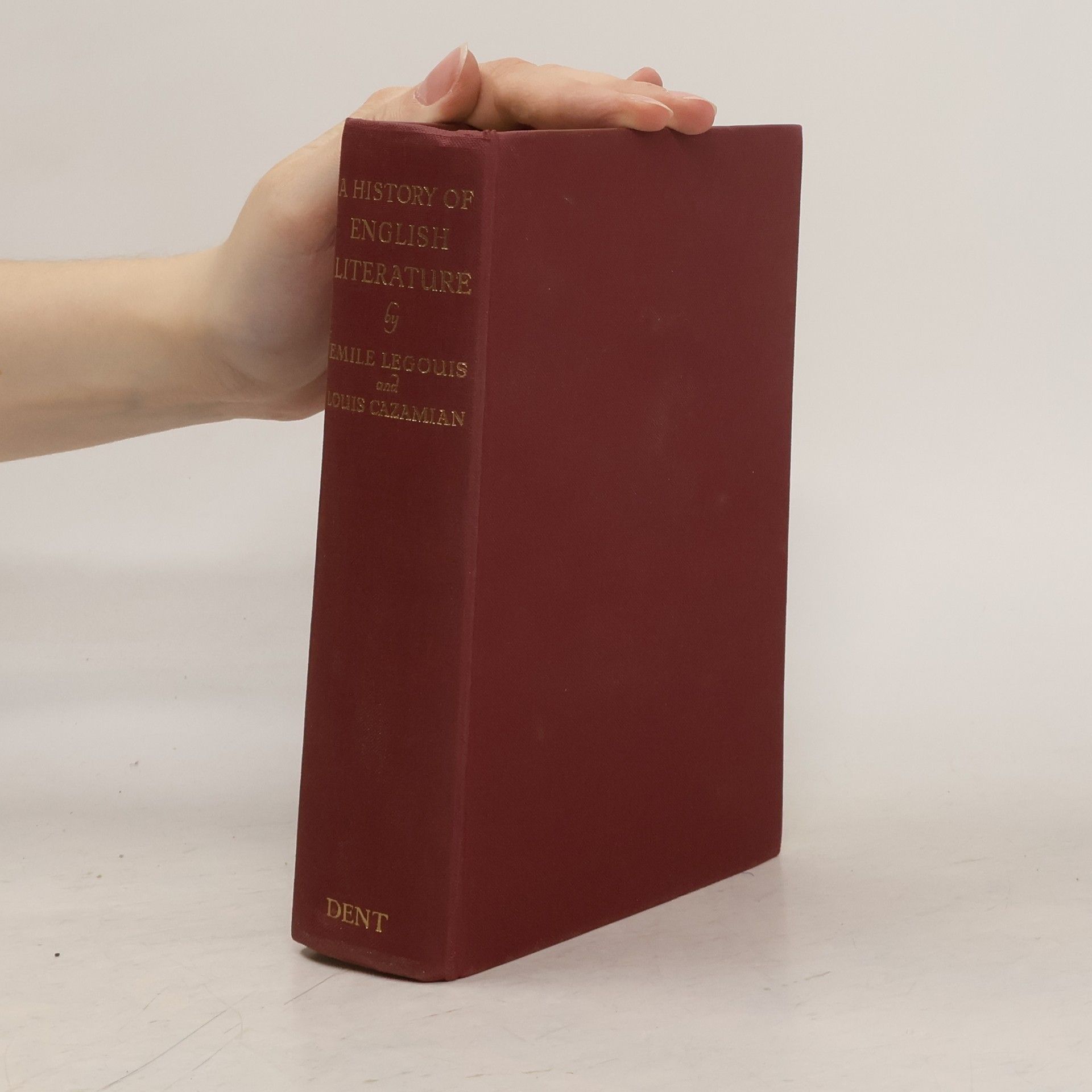 Emile Legouis A History of English Literature