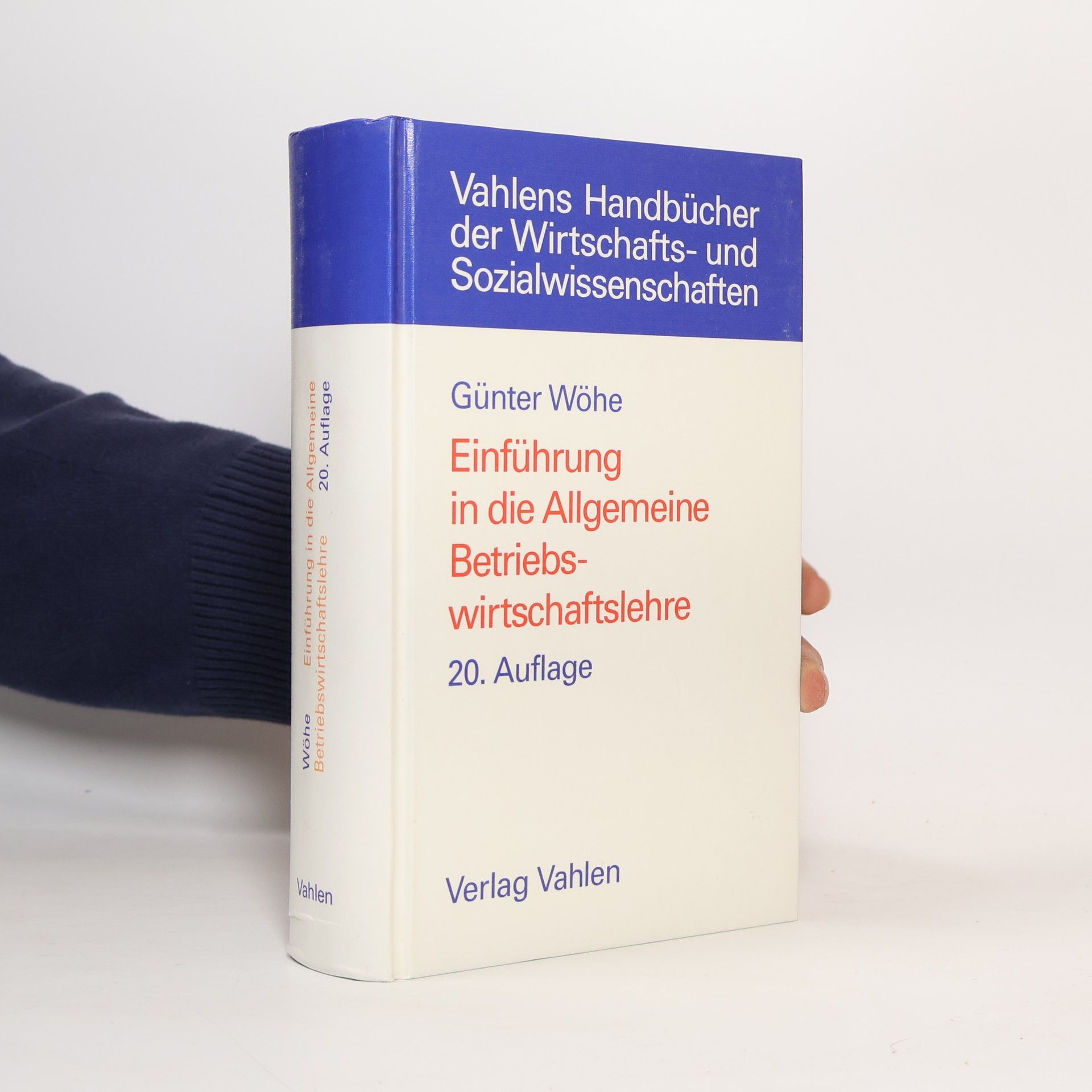 Günter Wöhe Einführung in die allgemeine Betriebswirtschaftslehre