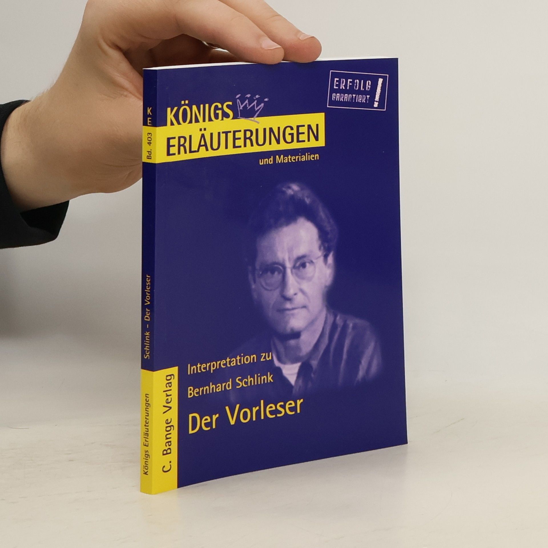 Magret Möckel Erläuterungen zu Bernhard Schlink. Der Vorleser