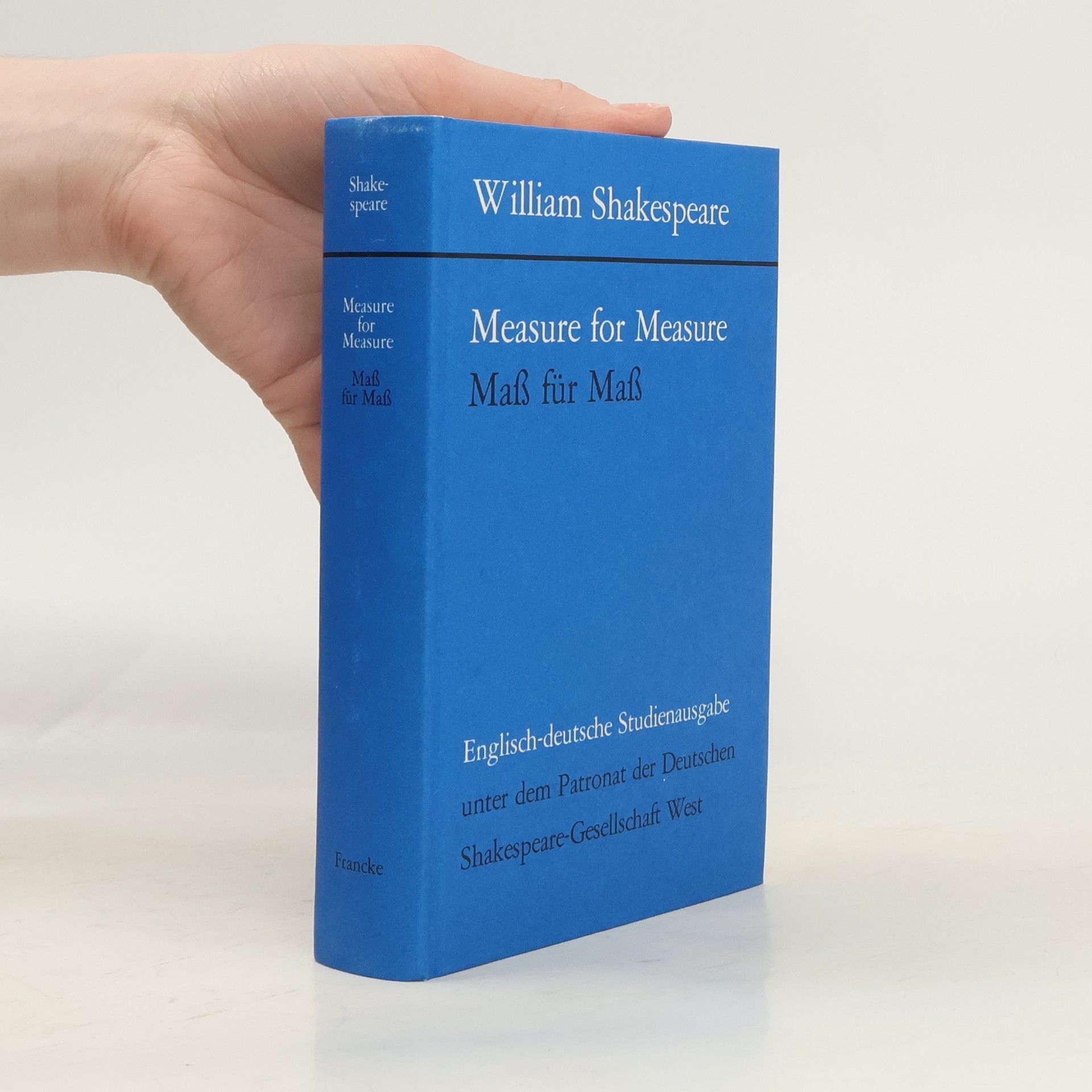 William Shakespeare Measure for Measure. Mass für Mass