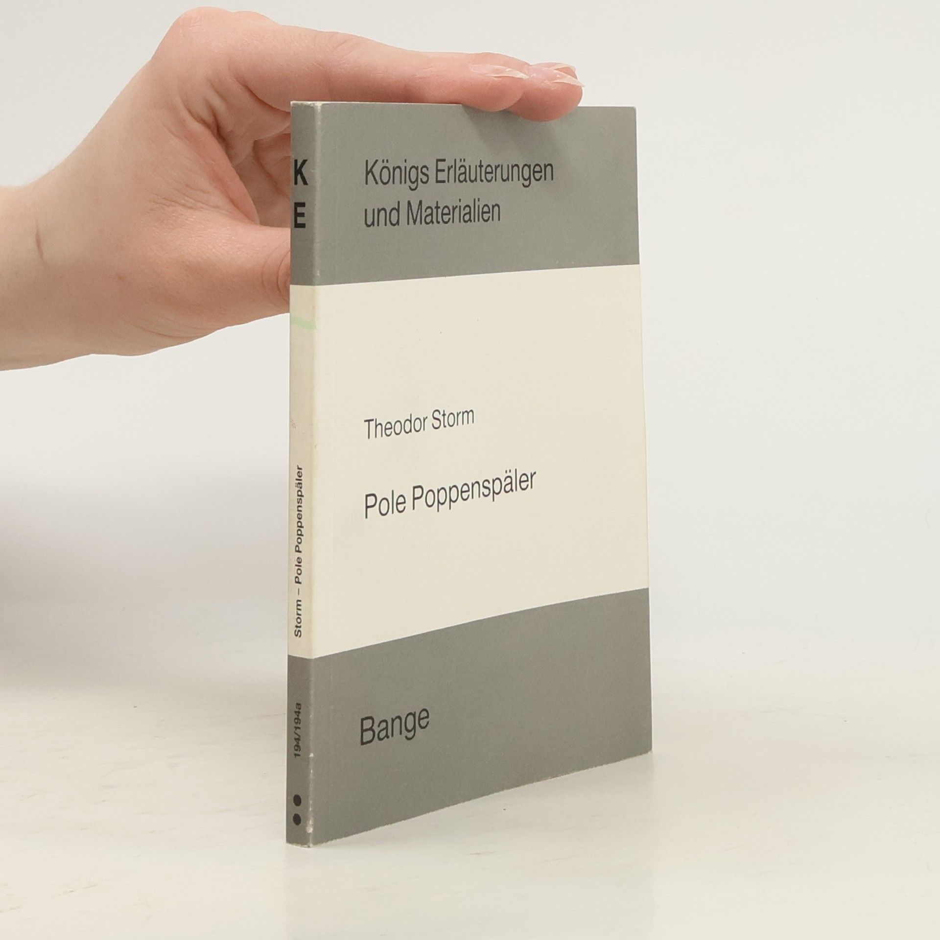 Theodor Storm Königs Erläuterungen und Materialien - 194/194a: Pole Poppenspäler