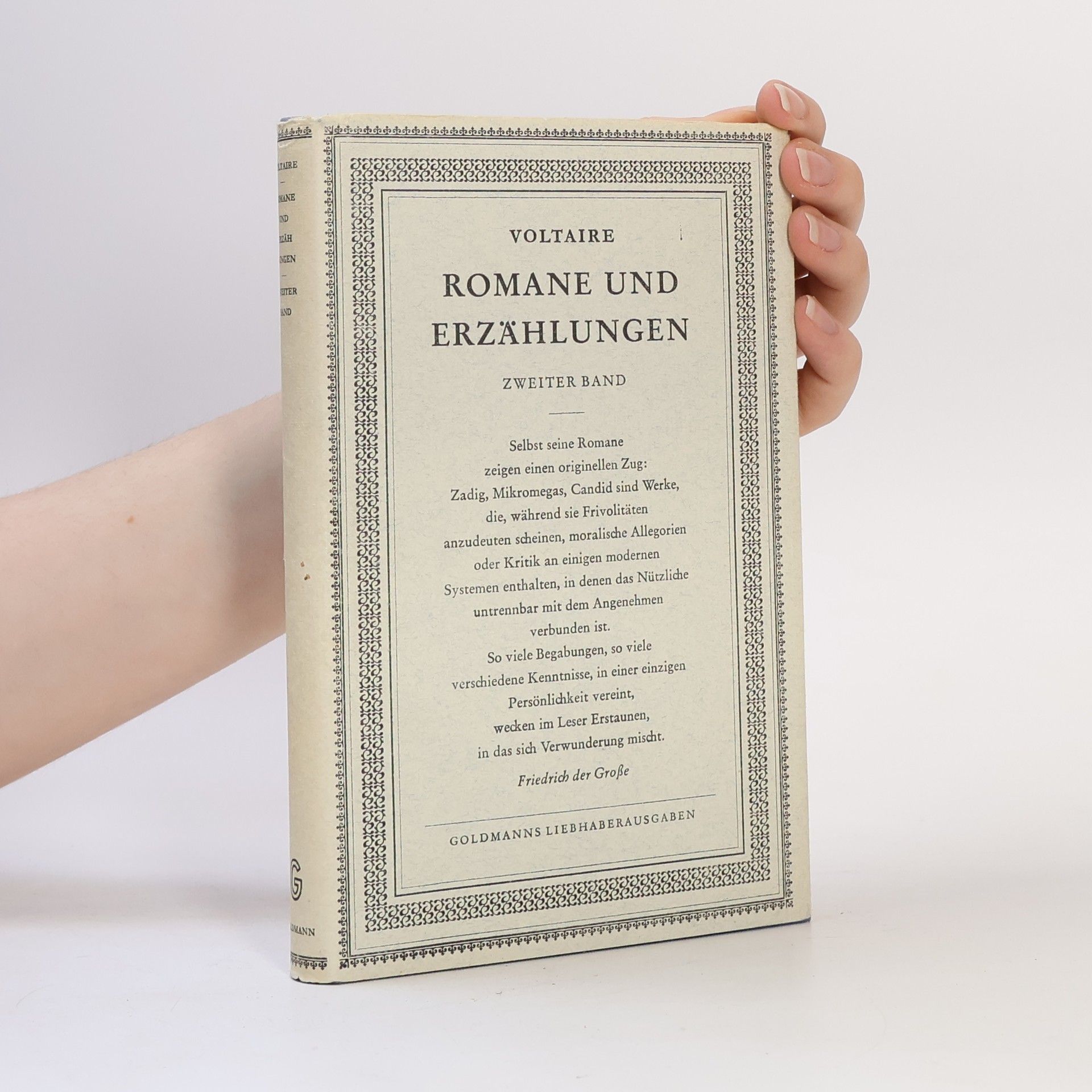 Voltaire Romane und Erzählungen. Zweiter Band