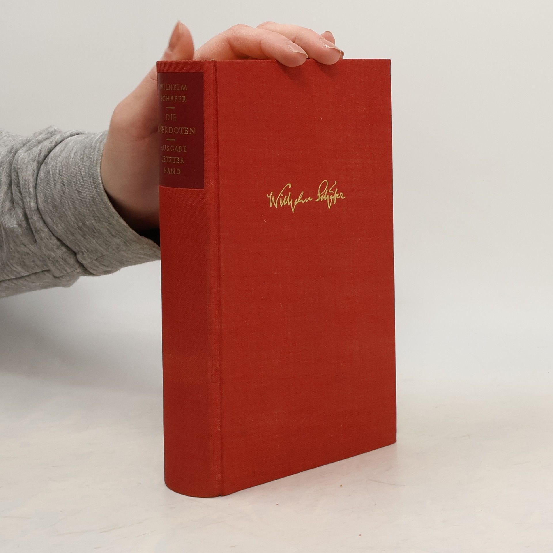 Wilhelm Schäfer Die Anekdoten