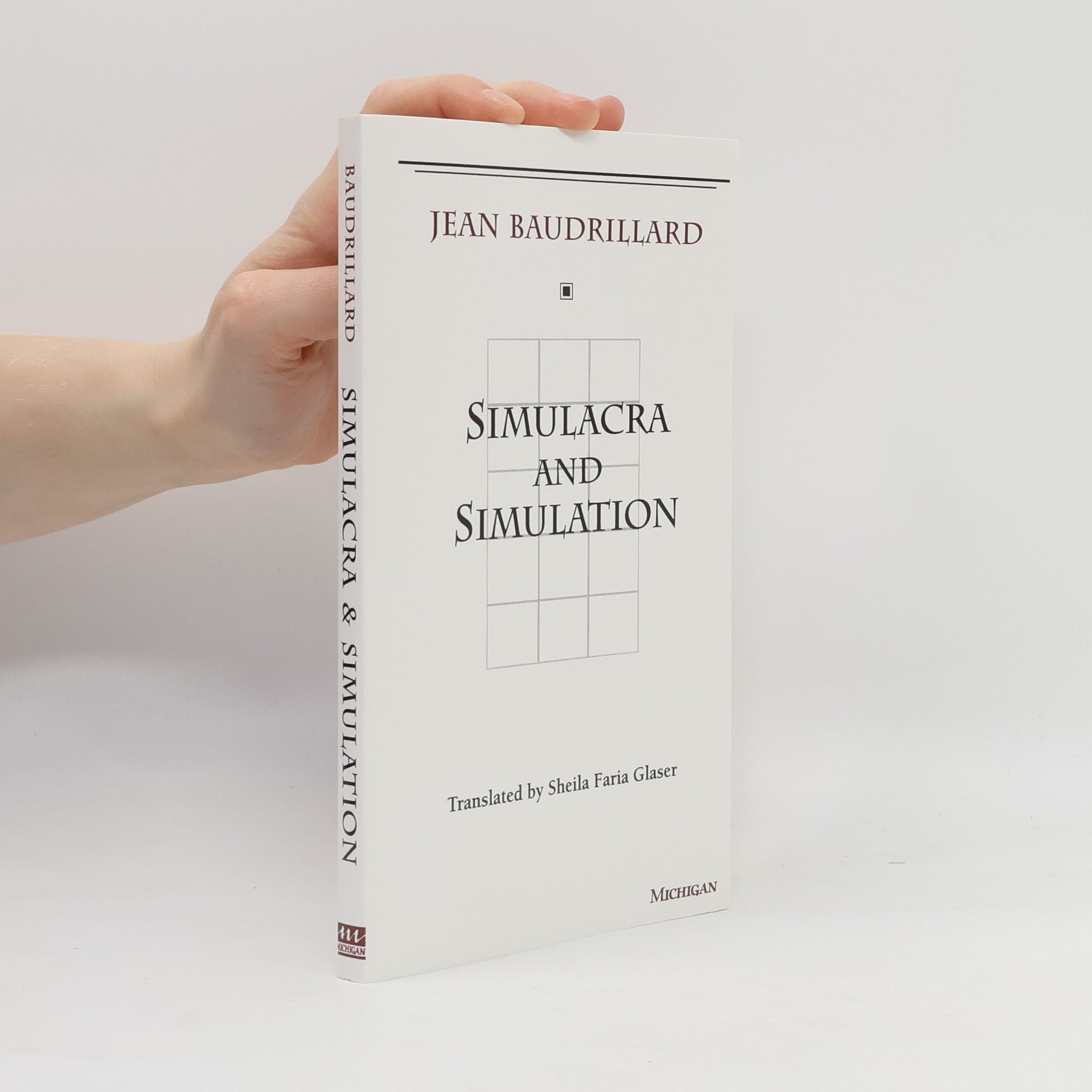 Jean Baudrillard Simulacres et simulation. Anglicky Simulacra and simulation