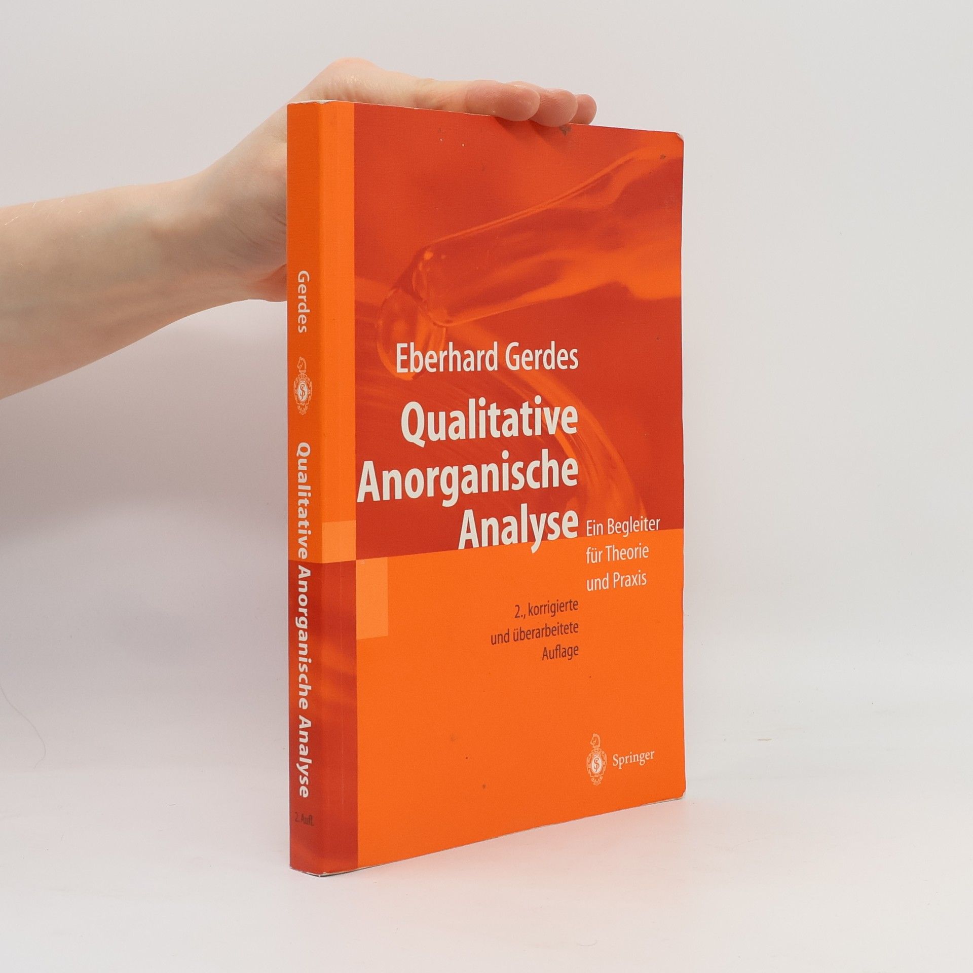 Eberhard Gerdes Qualitative Anorganische Analyse