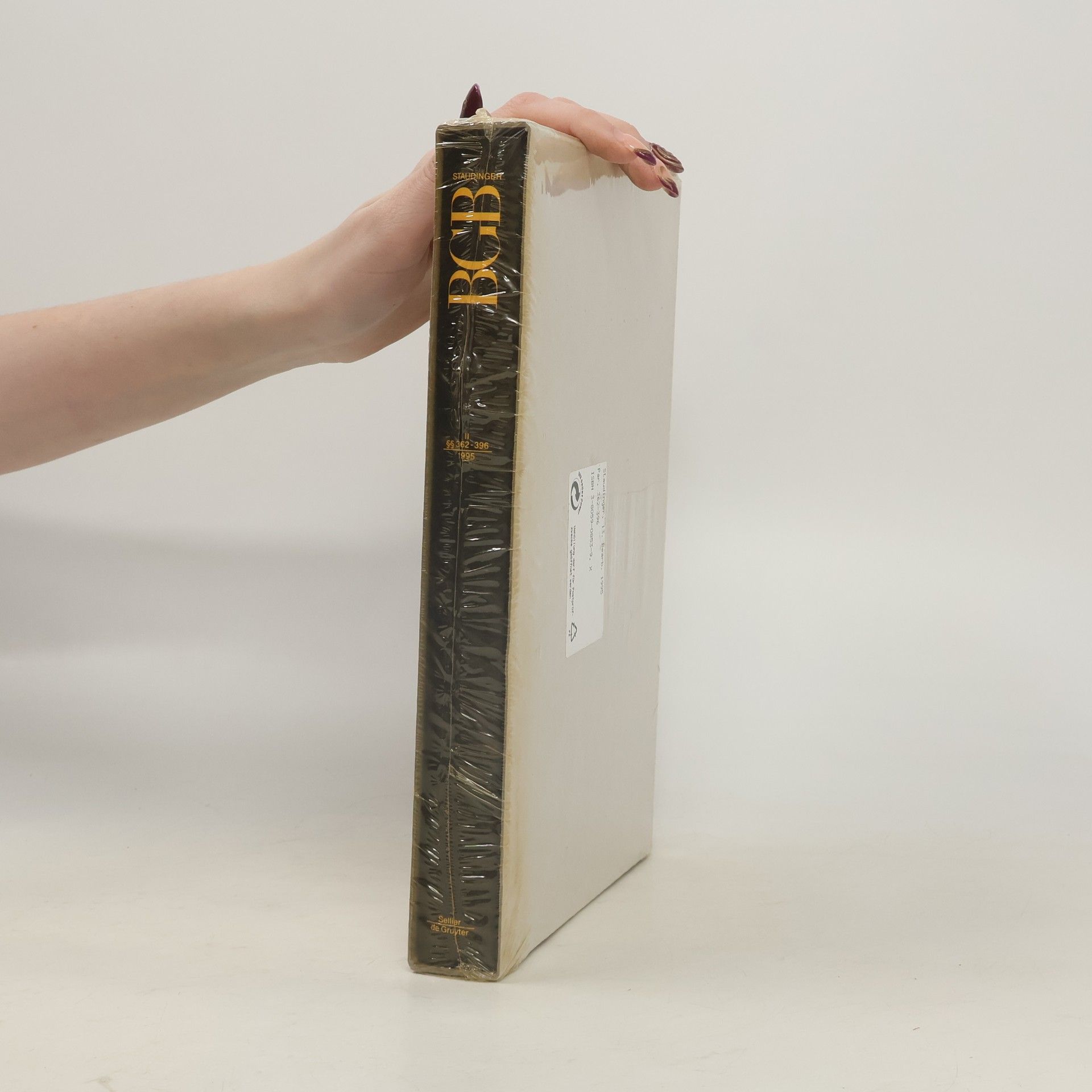 Julius von Staudinger J. von Staudingers Kommentar zum Bürgerlichen Gesetzbuch II. §§ 362-396