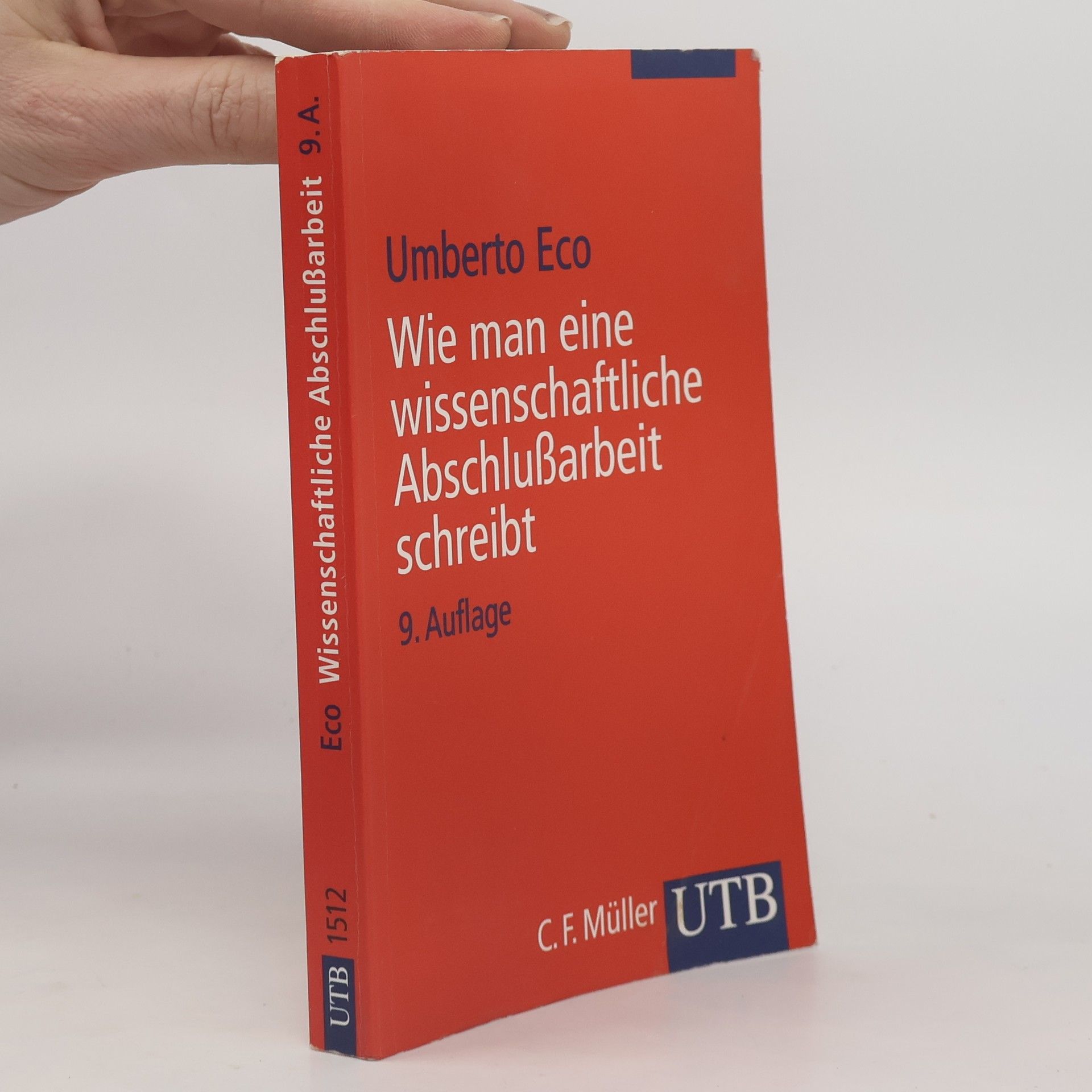 Umberto Eco Wie man eine wissenschaftliche Abschlußarbeit schreibt