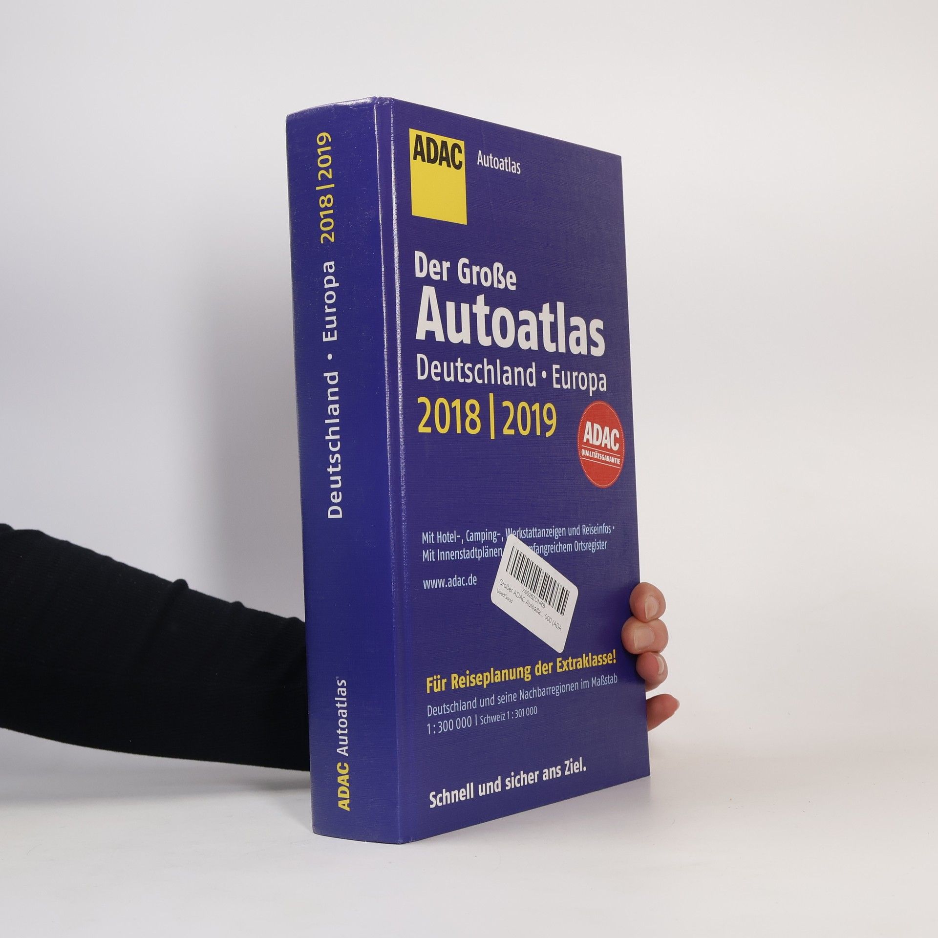 Kolektív autorov Großer ADAC Autoatlas 2018/2019, Deutschland 1:300 000, Europa 1:750 000