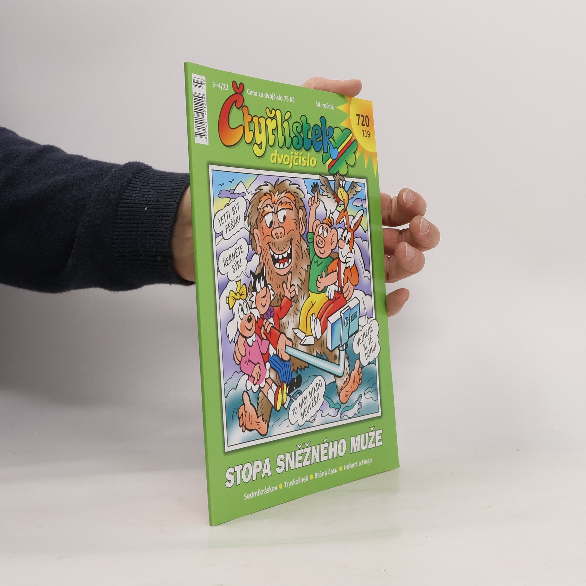 Kolektív autorov Čtyřlístek dvojčíslo 3-4/2022 719-720. Stopa sněžného muže