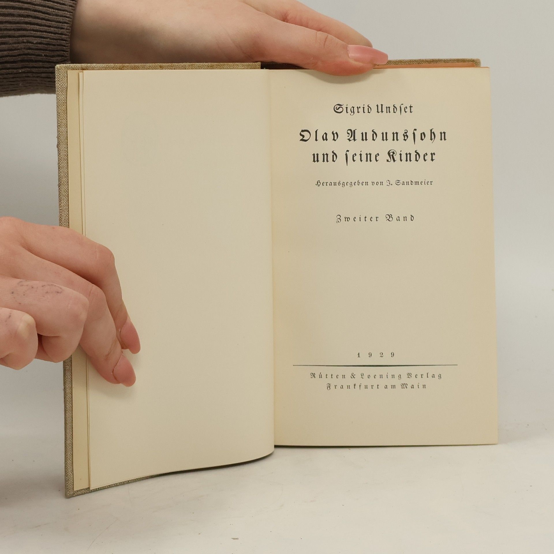 Sigrid Undset Olav Audunssohn und seine Kinder II