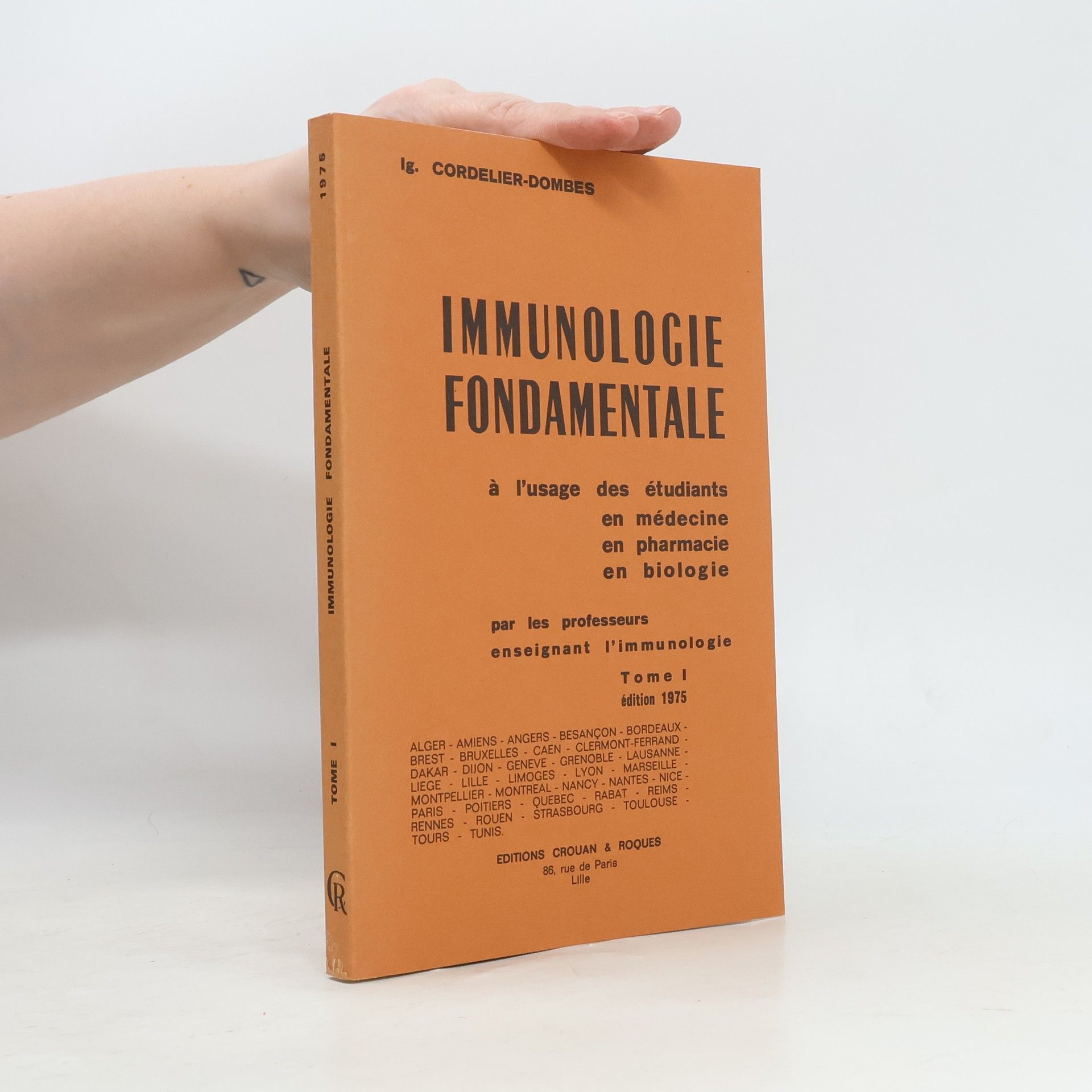 Autores varios  Immunologie Fondamentale I