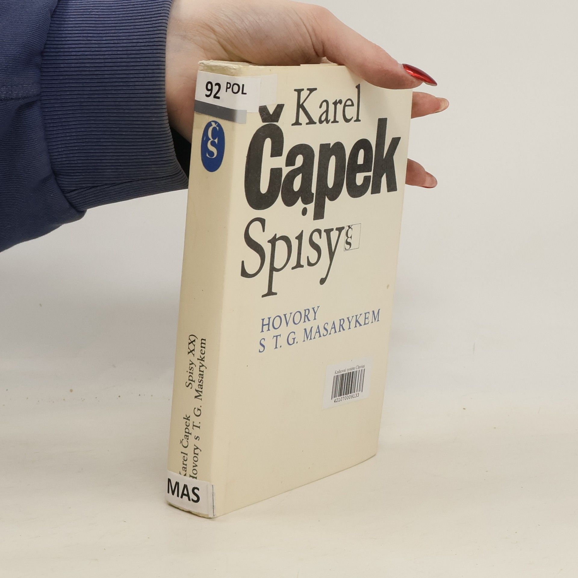 Karel Čapek Hovory s T. G. Masarykem