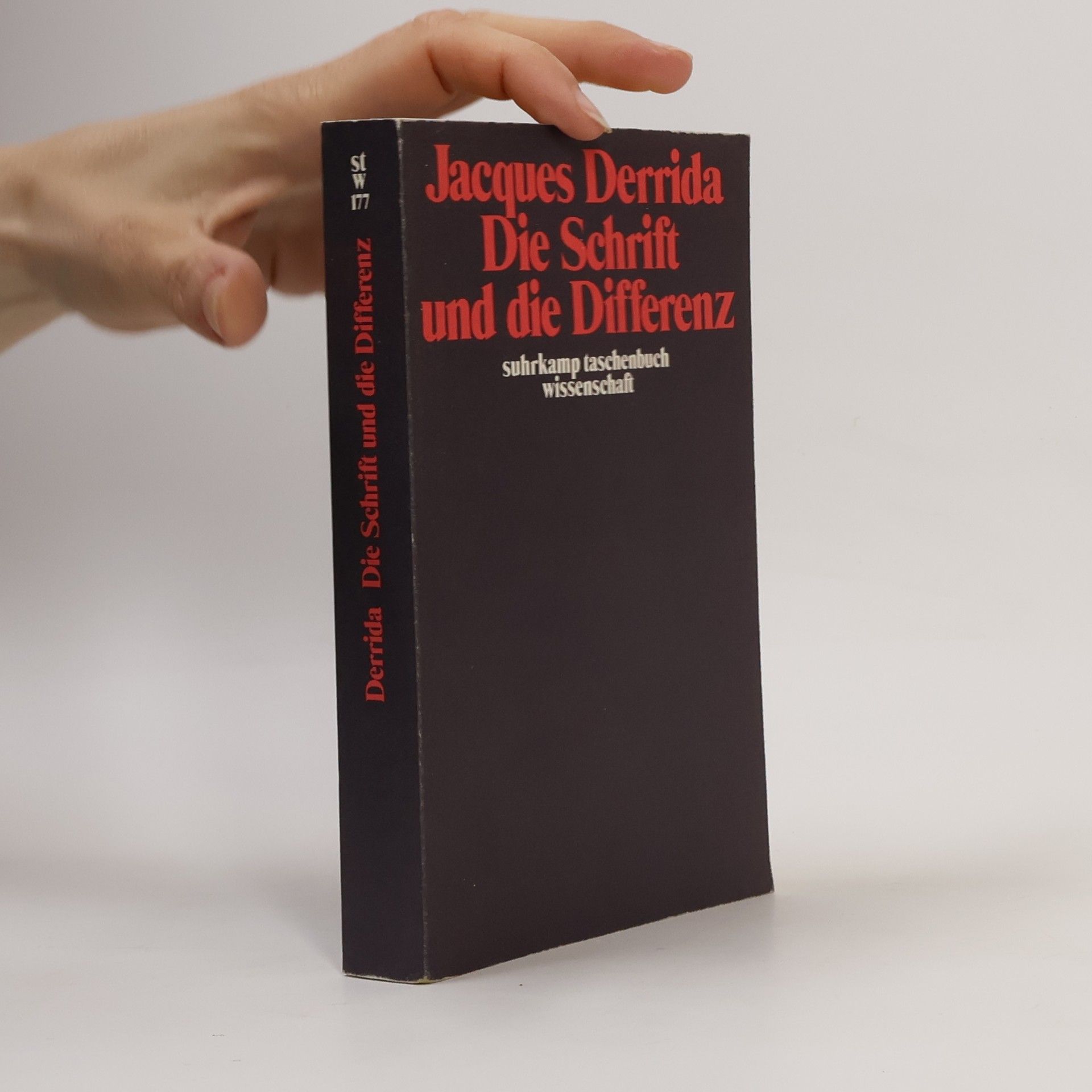 Jacques Derrida Die Schrift und die Differenz