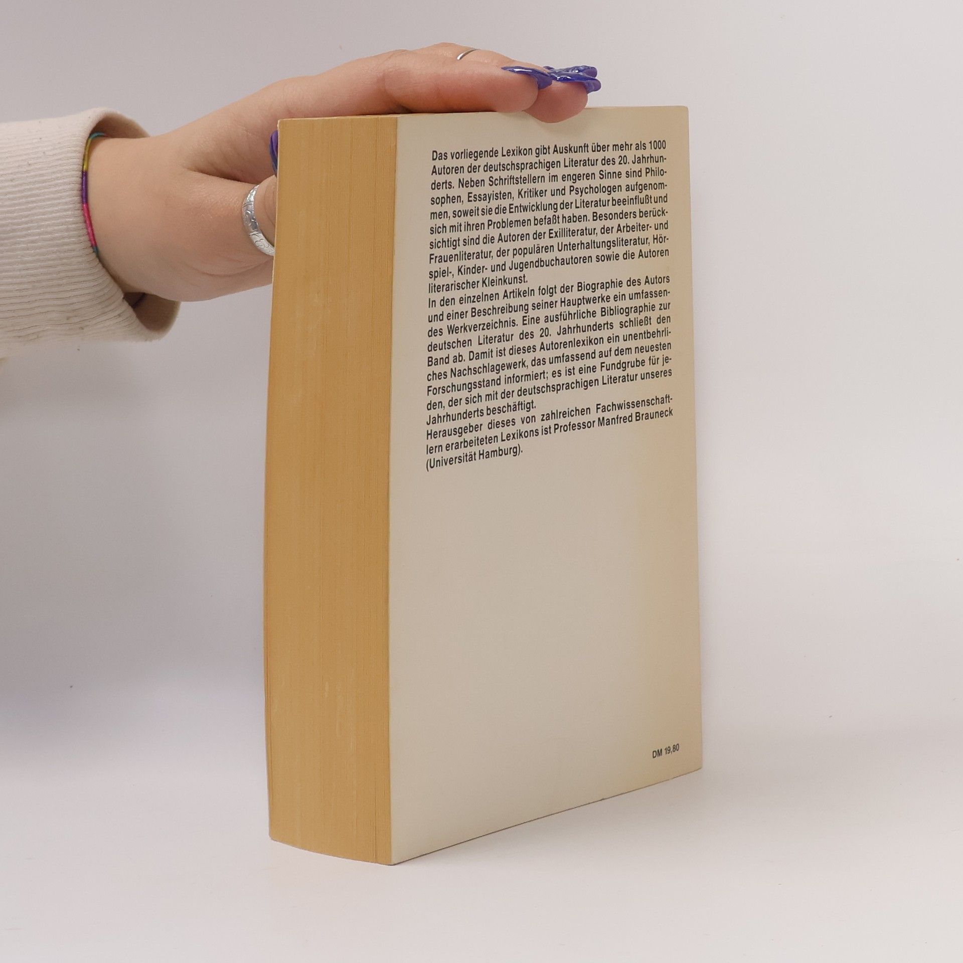 Manfred Brauneck Autorenlexikon deutschsprachiger Literatur des 20. Jahrhunderts