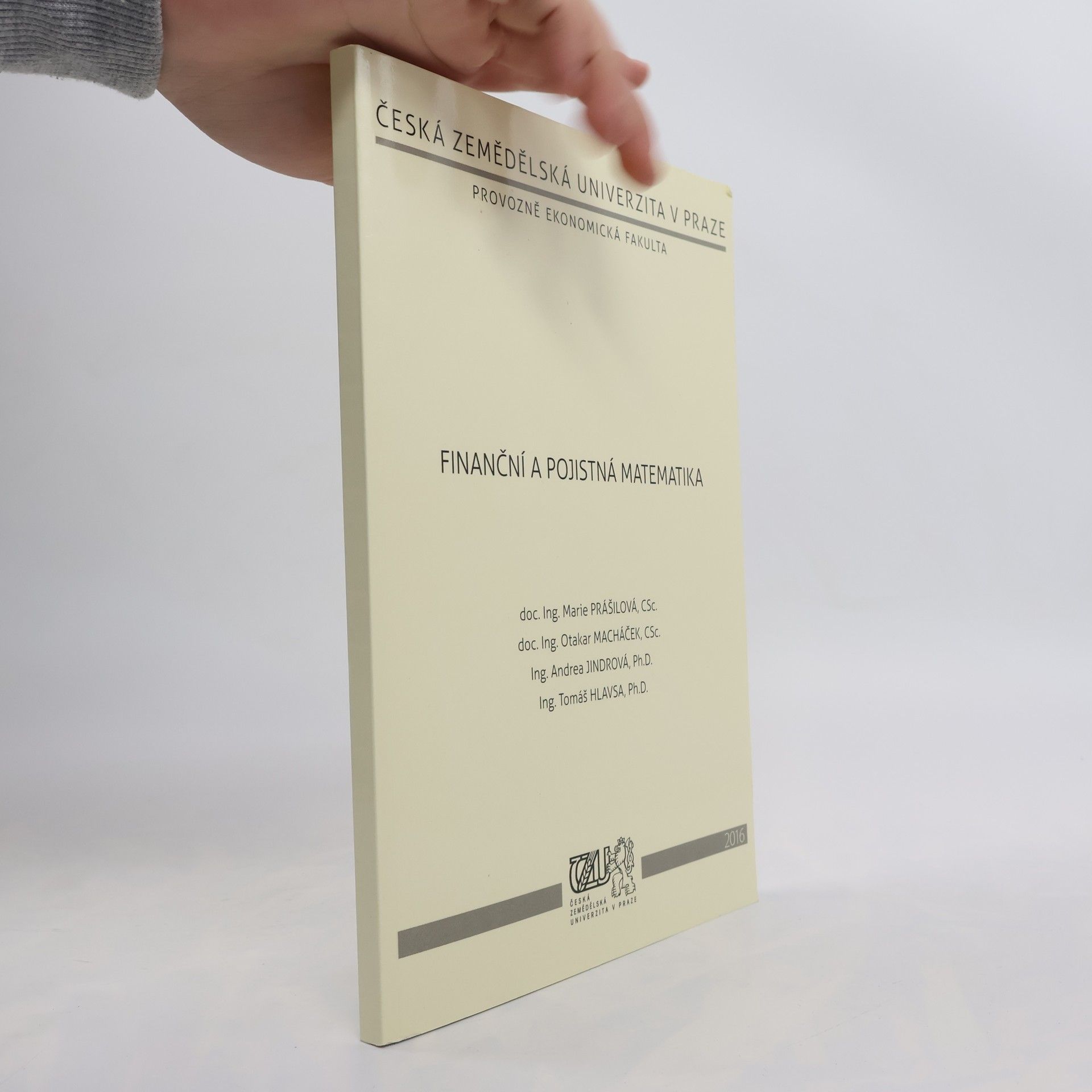 Marie Prášilová Finanční a pojistná matematika