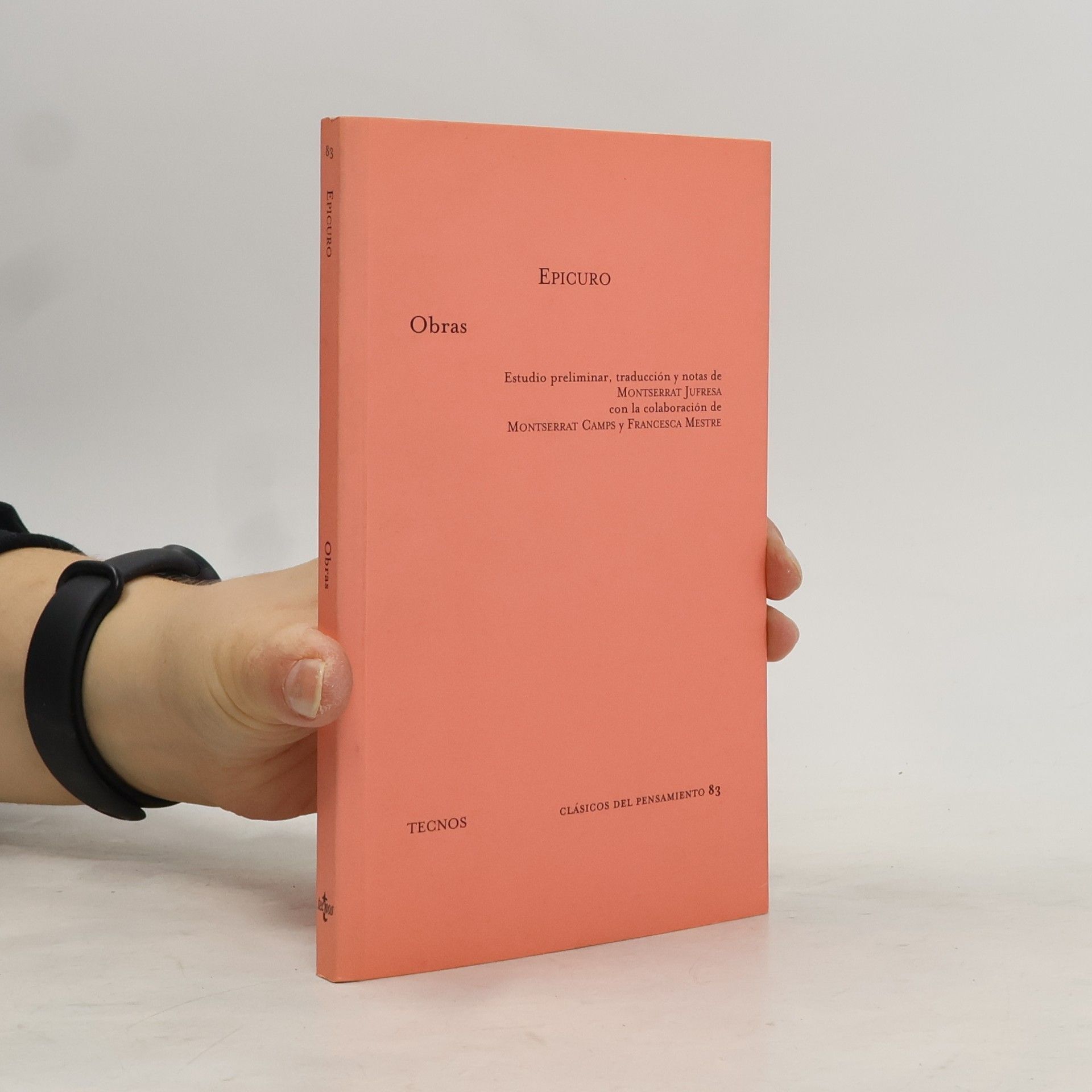 Italo Mario Palmarini Antonio Epicuro Clásicos del Pensamiento - 83: Obras