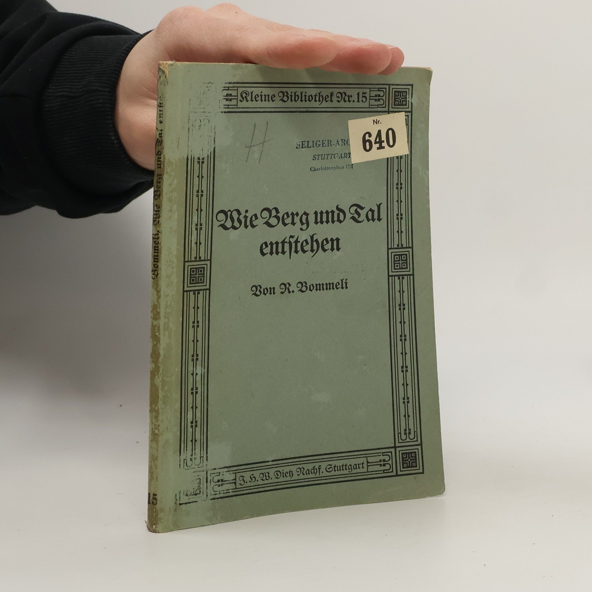 Rudolf Bommeli Wie Berg und Tal entstehen