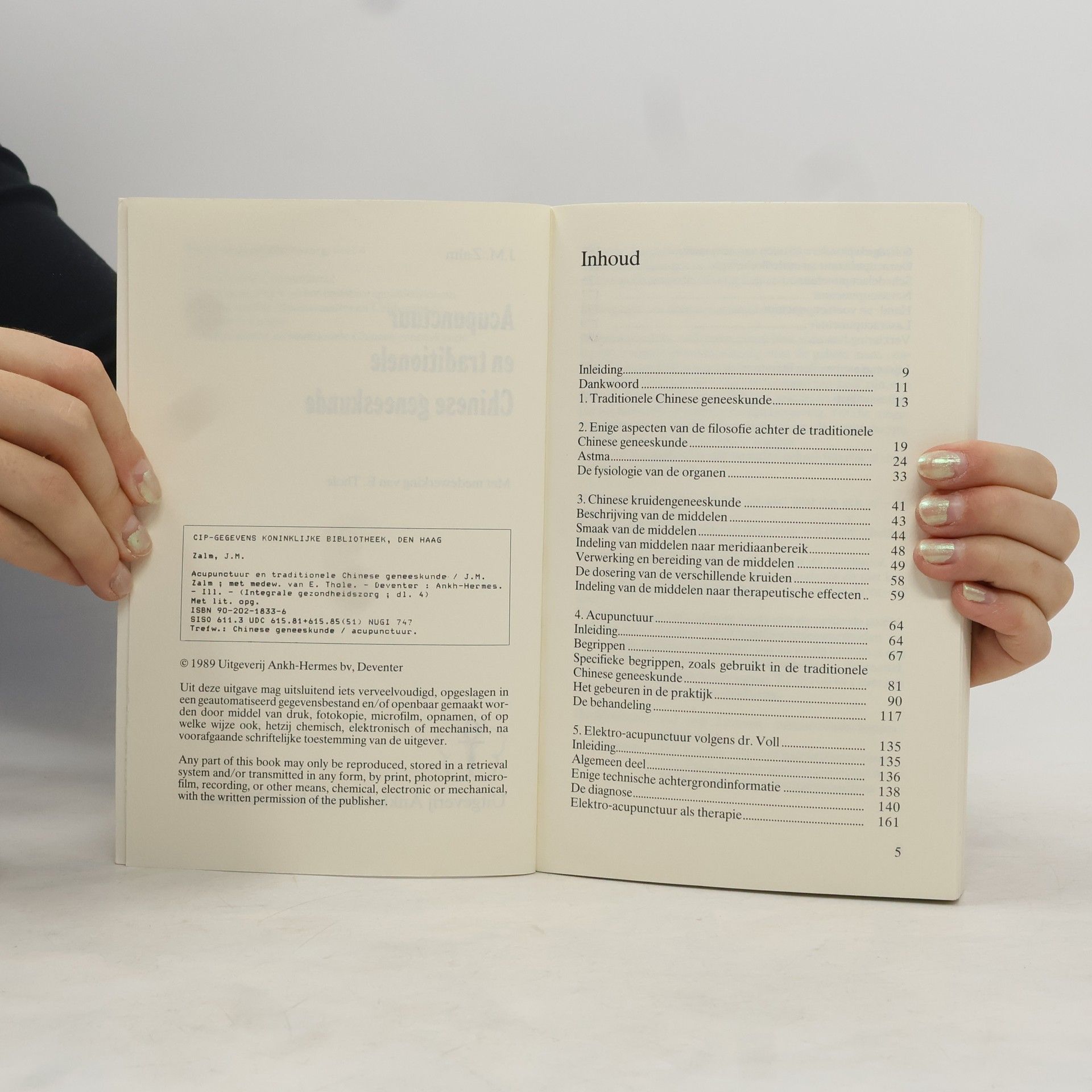 J. M. Zalm Integrale Acupunctuur en traditionele Chinese geneeskunde
