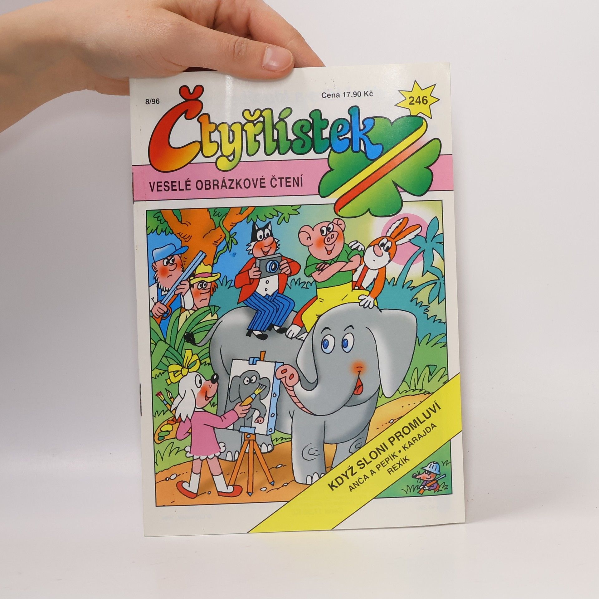 Autorenkollektiv Čtyřlístek 8/96. Číslo 246. Když sloni promluví