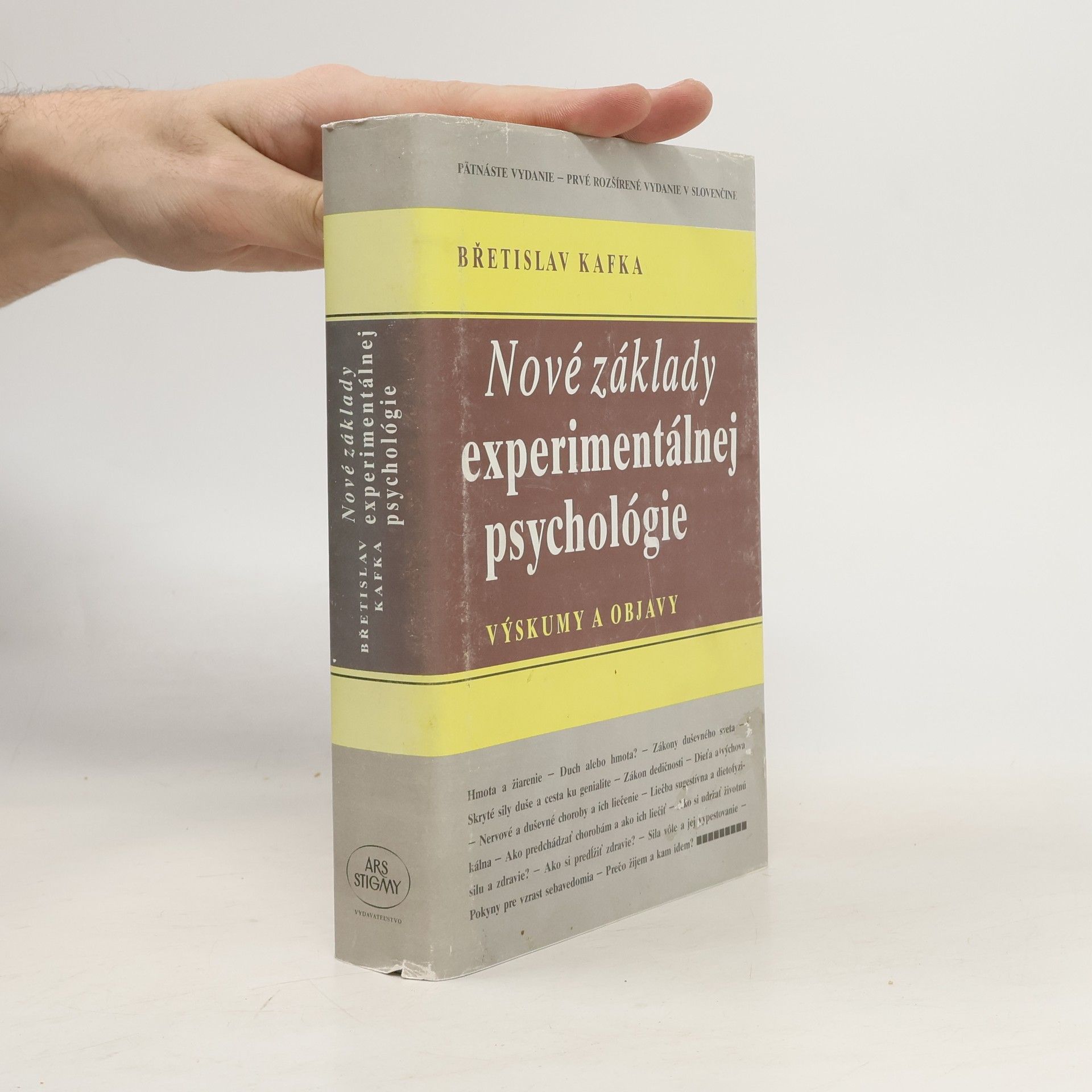 Břetislav Kafka Nové základy experimentálnej psychológie