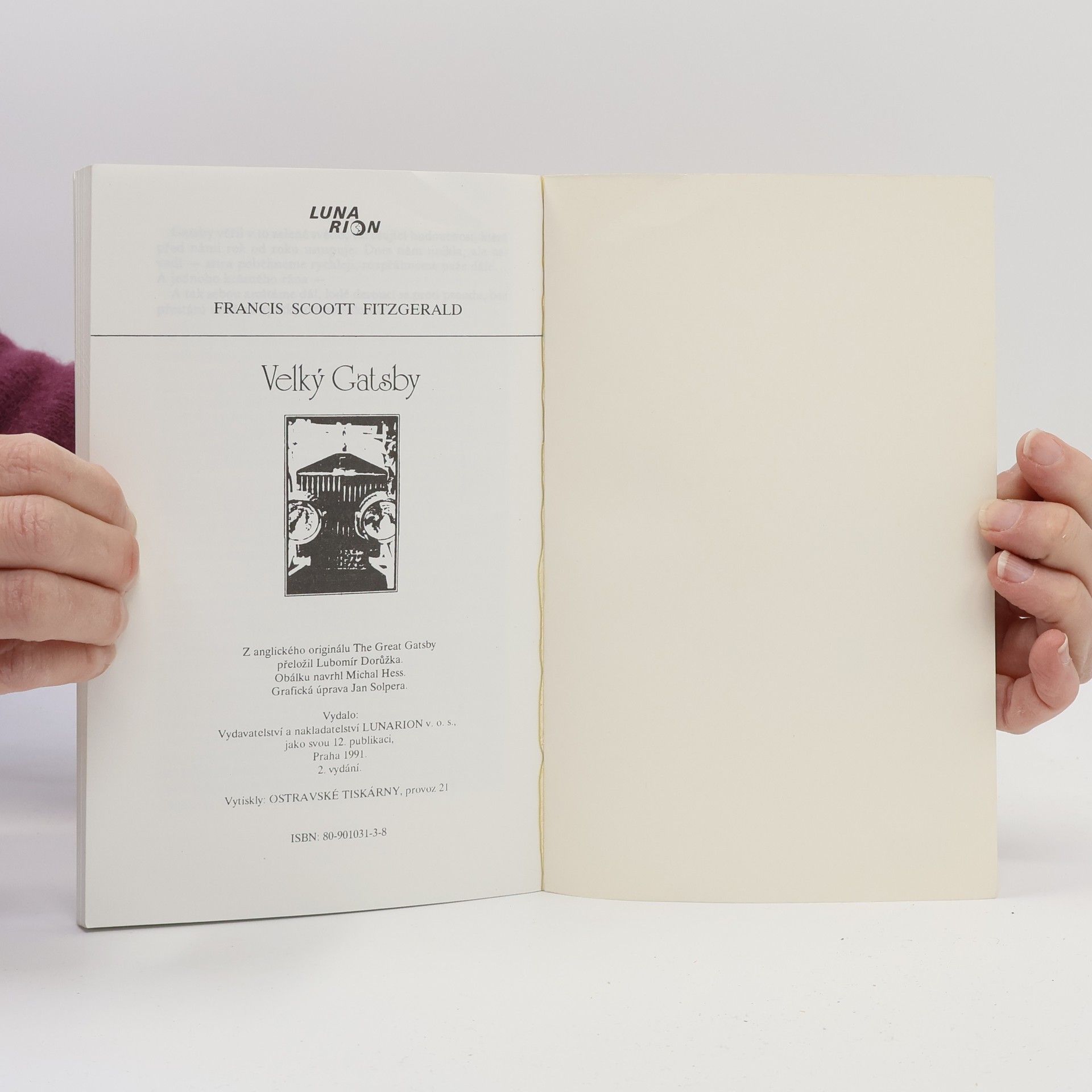 Francis Scott Fitzgerald Velký Gatsby