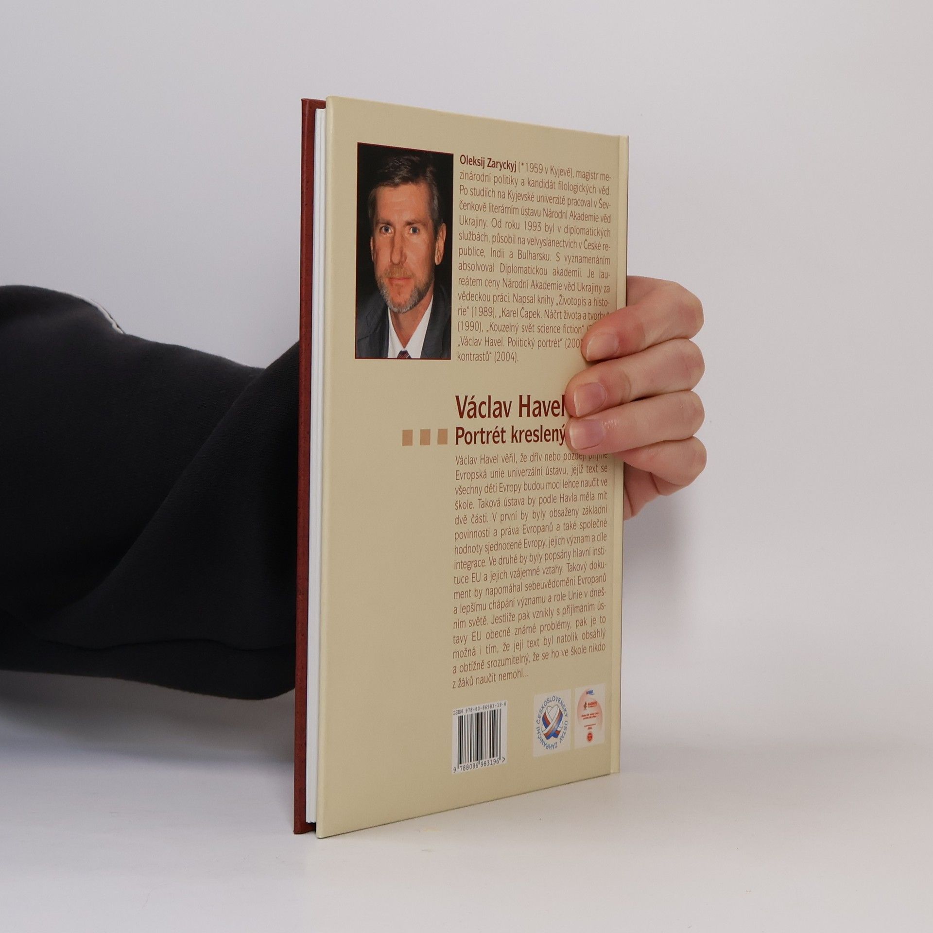 Oleksij Zaryckyj Václav Havel - Portrét kreslený zvenčí