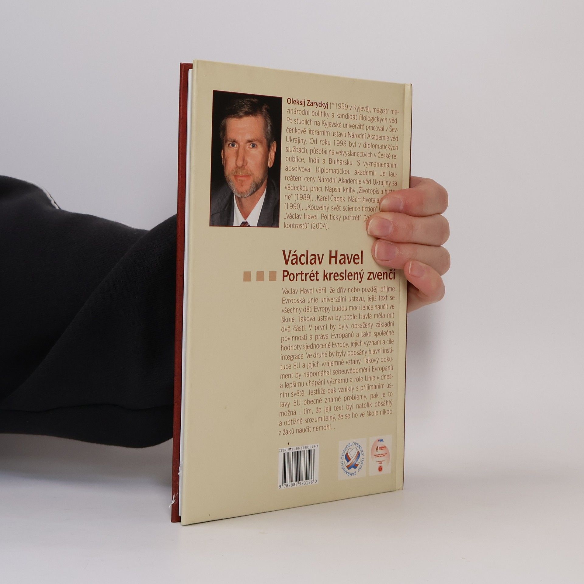 Oleksij Zaryckyj Václav Havel - Portrét kreslený zvenčí