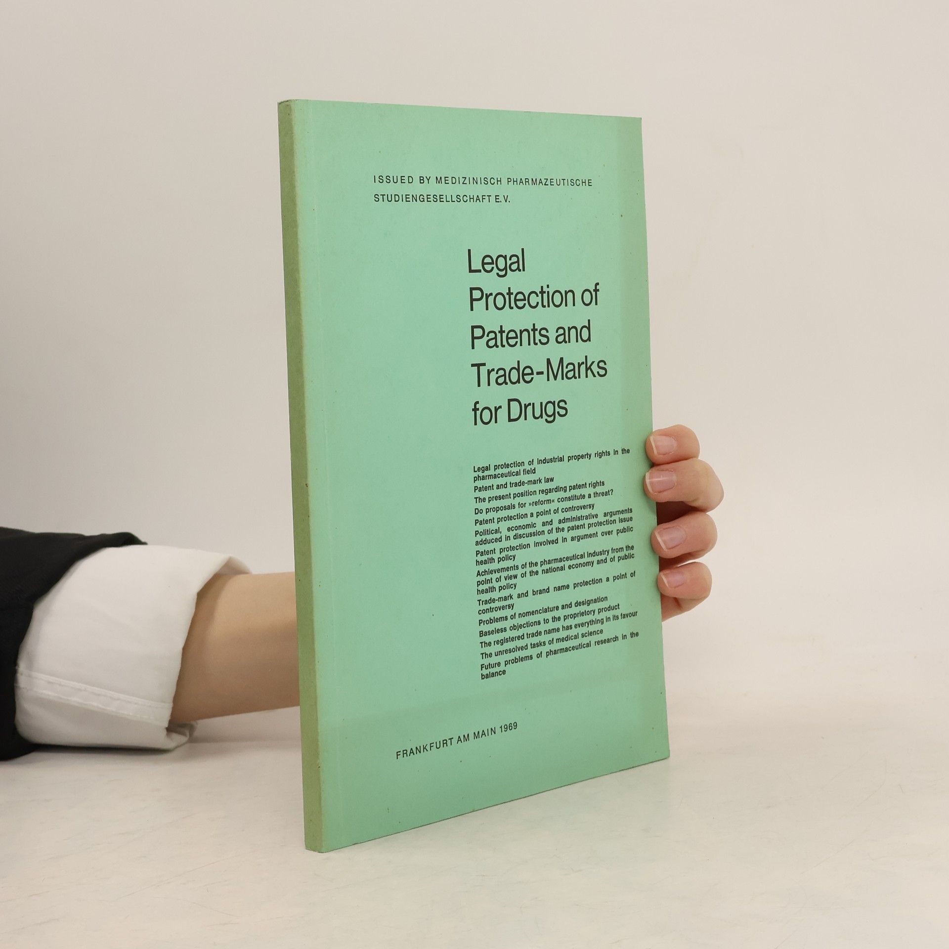 Collectif d'auteurs Legal Protection of Patents and Trade-Marks for Drugs