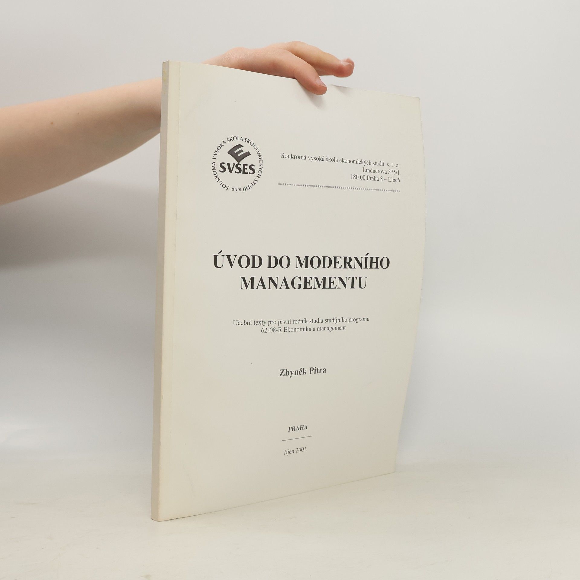 Zbyněk Pitra Úvod do moderního managementu