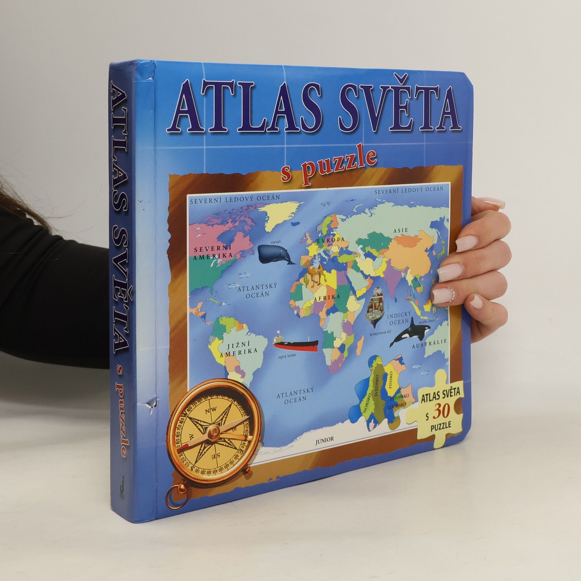 Kolektiv autorů Atlas světa s puzzle