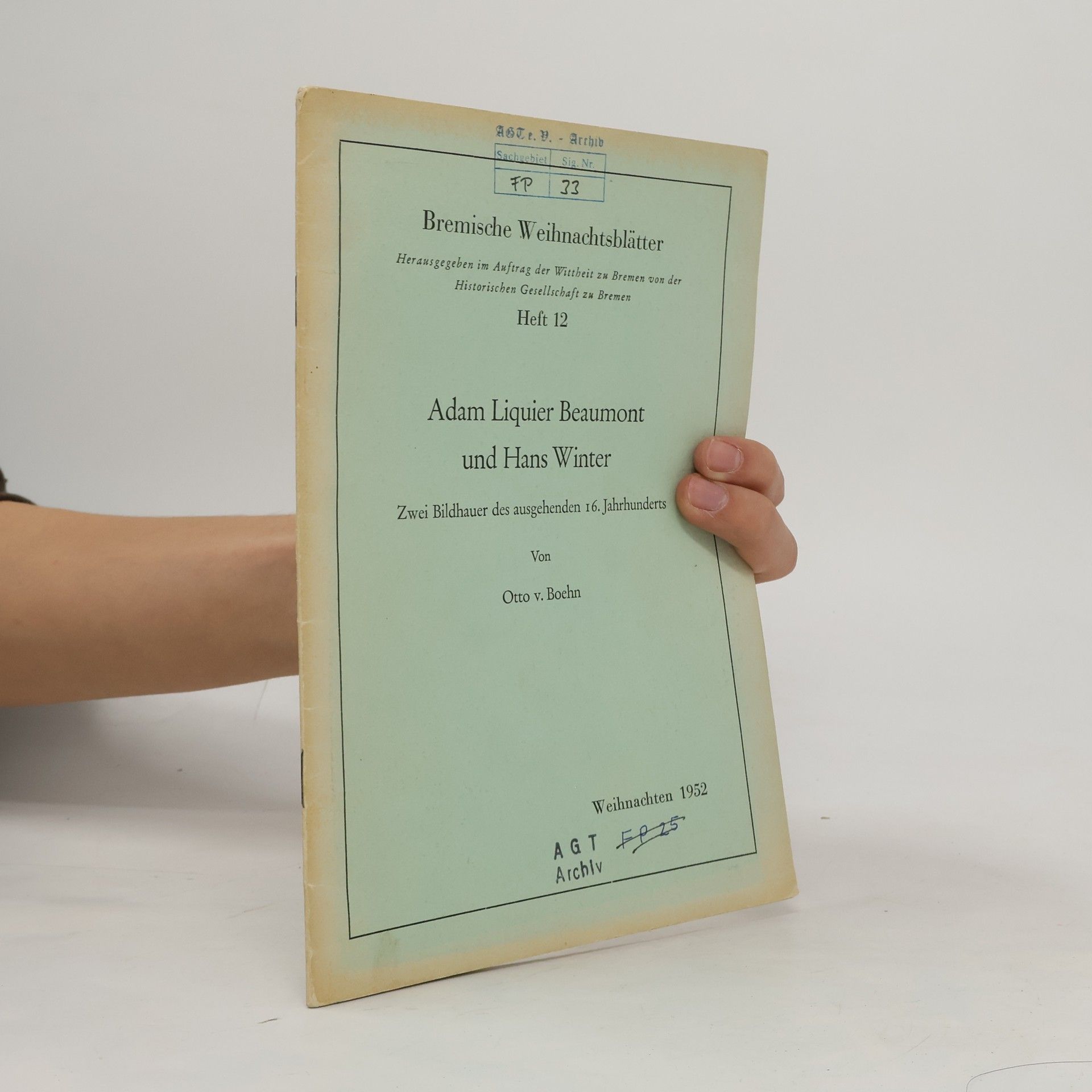 Otto von Boehn Adam Liquier Beaumont und Hans Winter