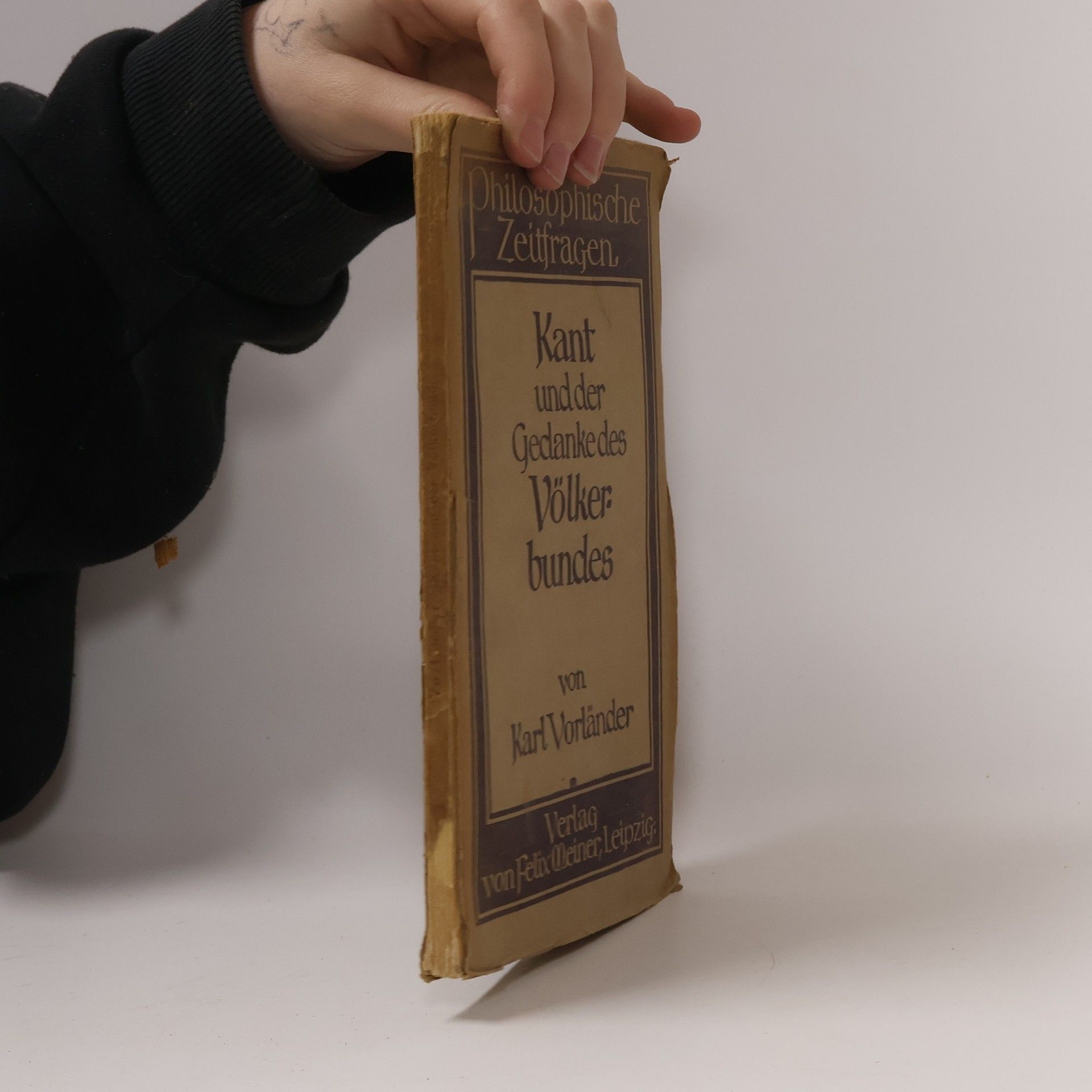 Karl Vorländer Kant und der Gedanke des Völkerbundes