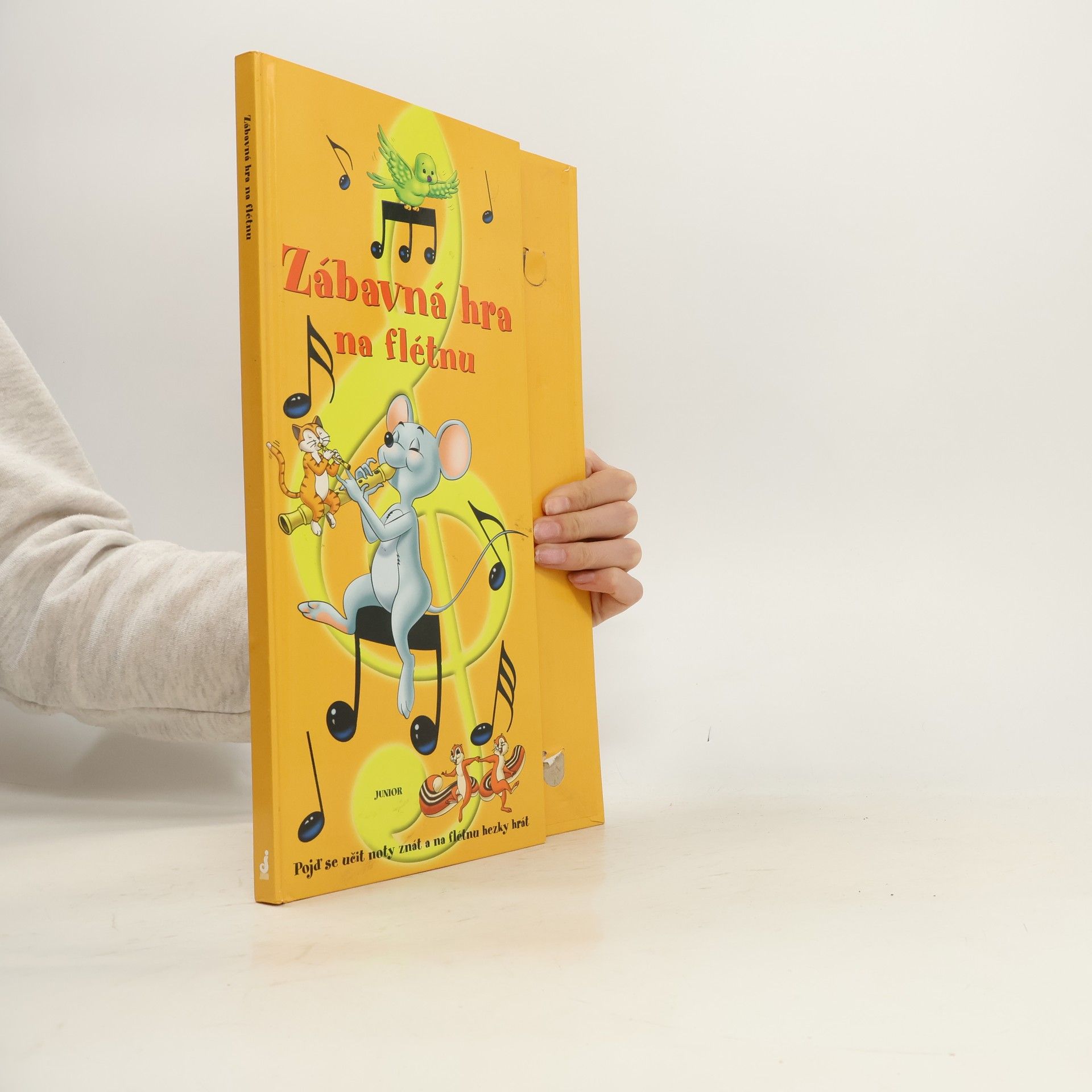 Zuzana Pospíšilová Zábavná hra na flétnu : pojď se učit noty znát a na flétnu hezky hrát (bez flétny)